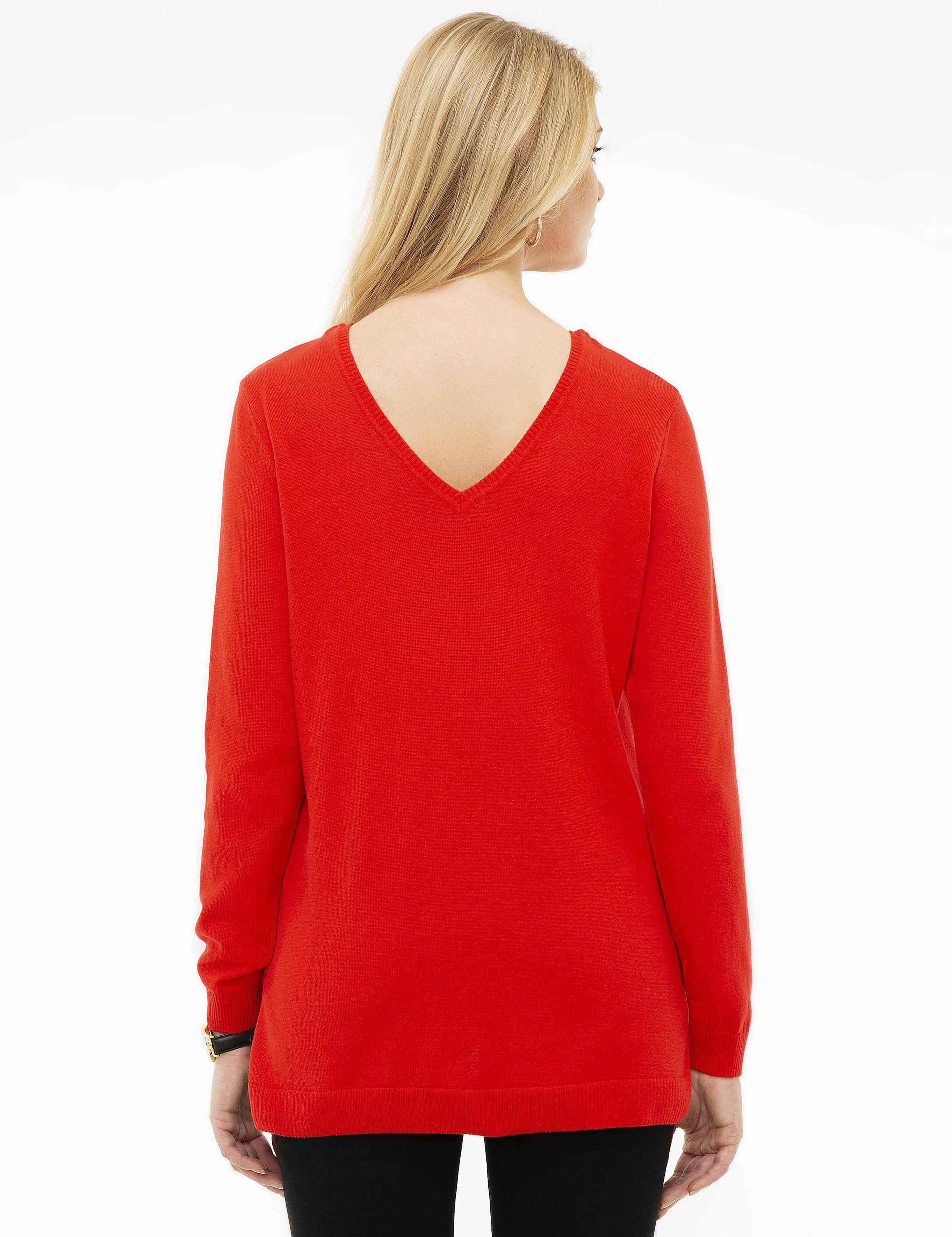 Kırmızı Triko Kazak