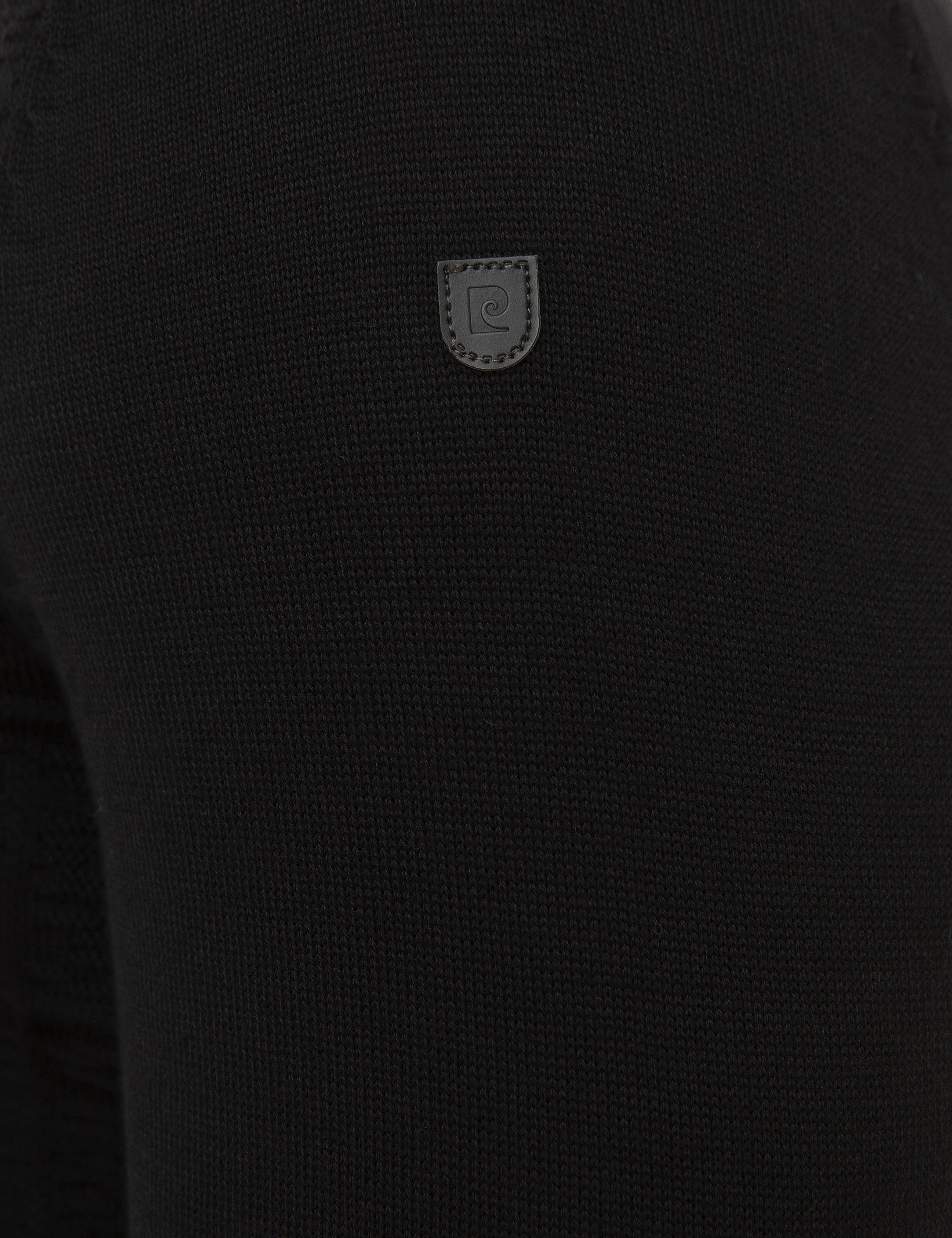 Siyah Slim Fit Bisiklet Yaka Triko Kazak - Image 6