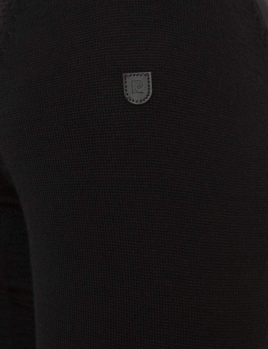 Siyah Slim Fit Triko Kazak