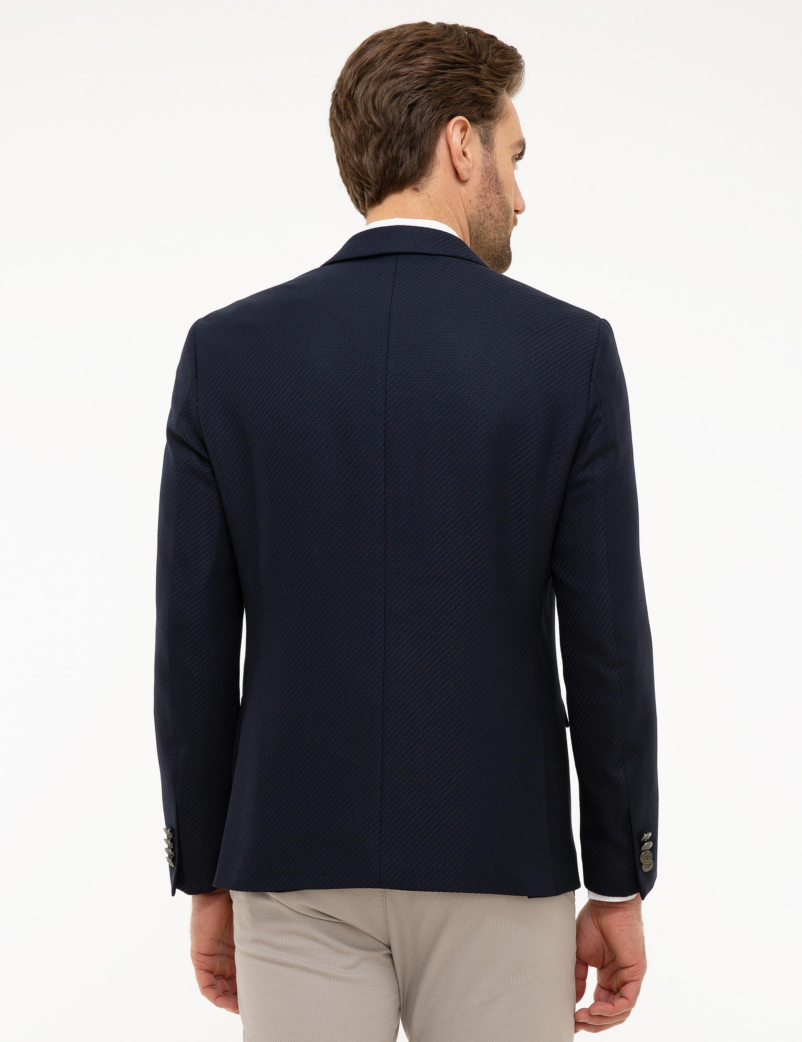 Lacivert Slim Fit Ceket