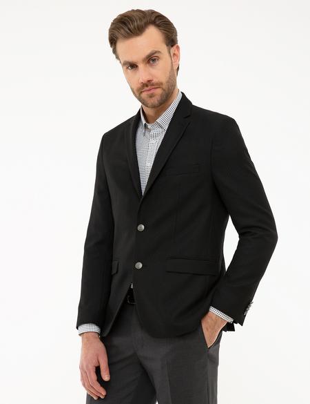Siyah Slim Fit Ceket - 50220059038