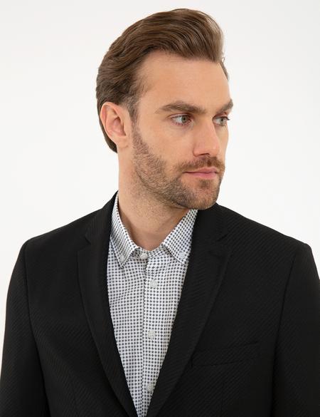 Siyah Slim Fit Ceket - 50220059038