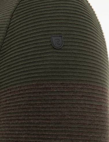 Haki Slim Fit Triko Kazak
