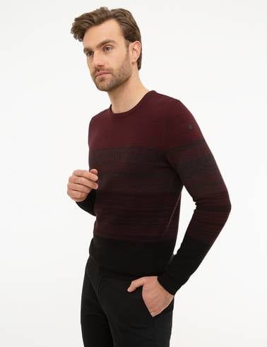 Antrasit Melanj Slim Fit Triko Kazak