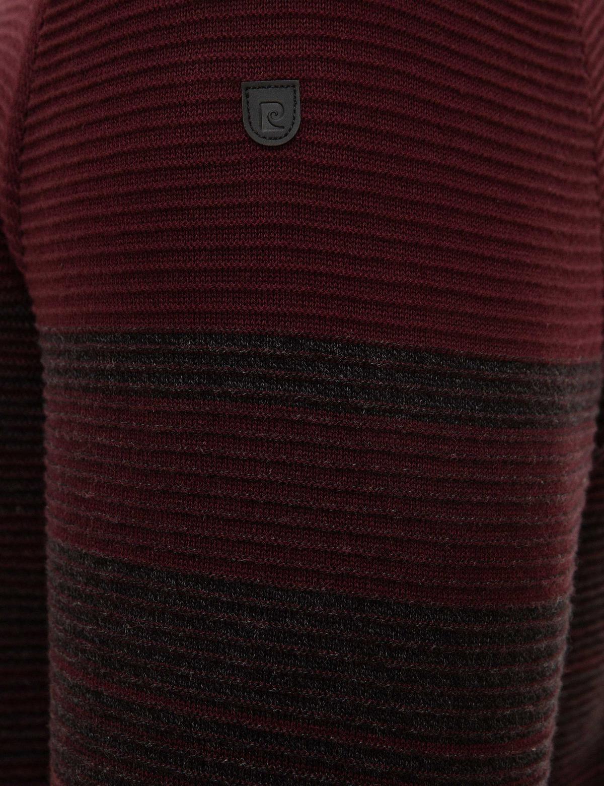 Antrasit Melanj Slim Fit Bisiklet Yaka Triko Kazak - 50214524022