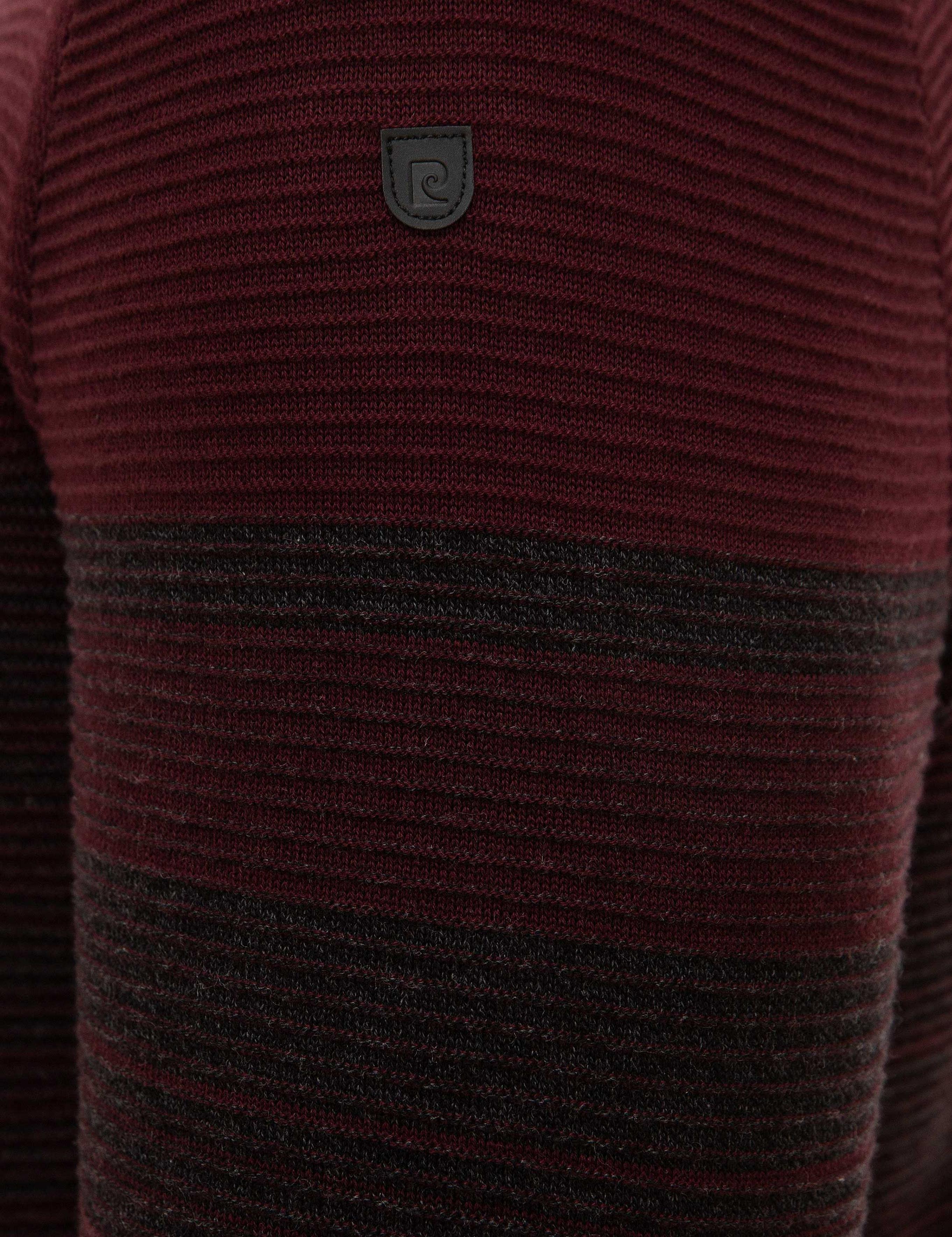 Antrasit Melanj Slim Fit Bisiklet Yaka Triko Kazak