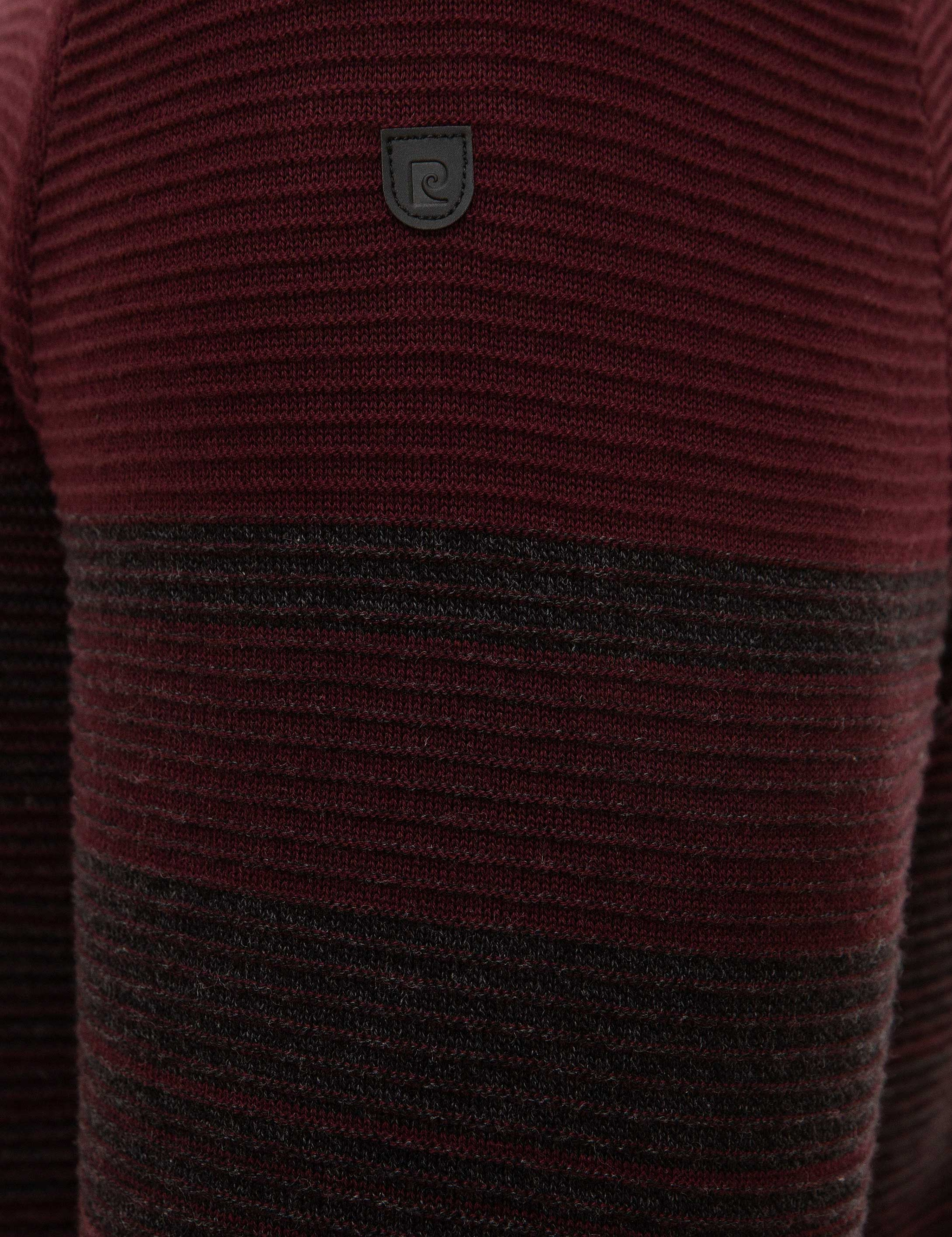 Antrasit Melanj Slim Fit Bisiklet Yaka Triko Kazak - Image 6