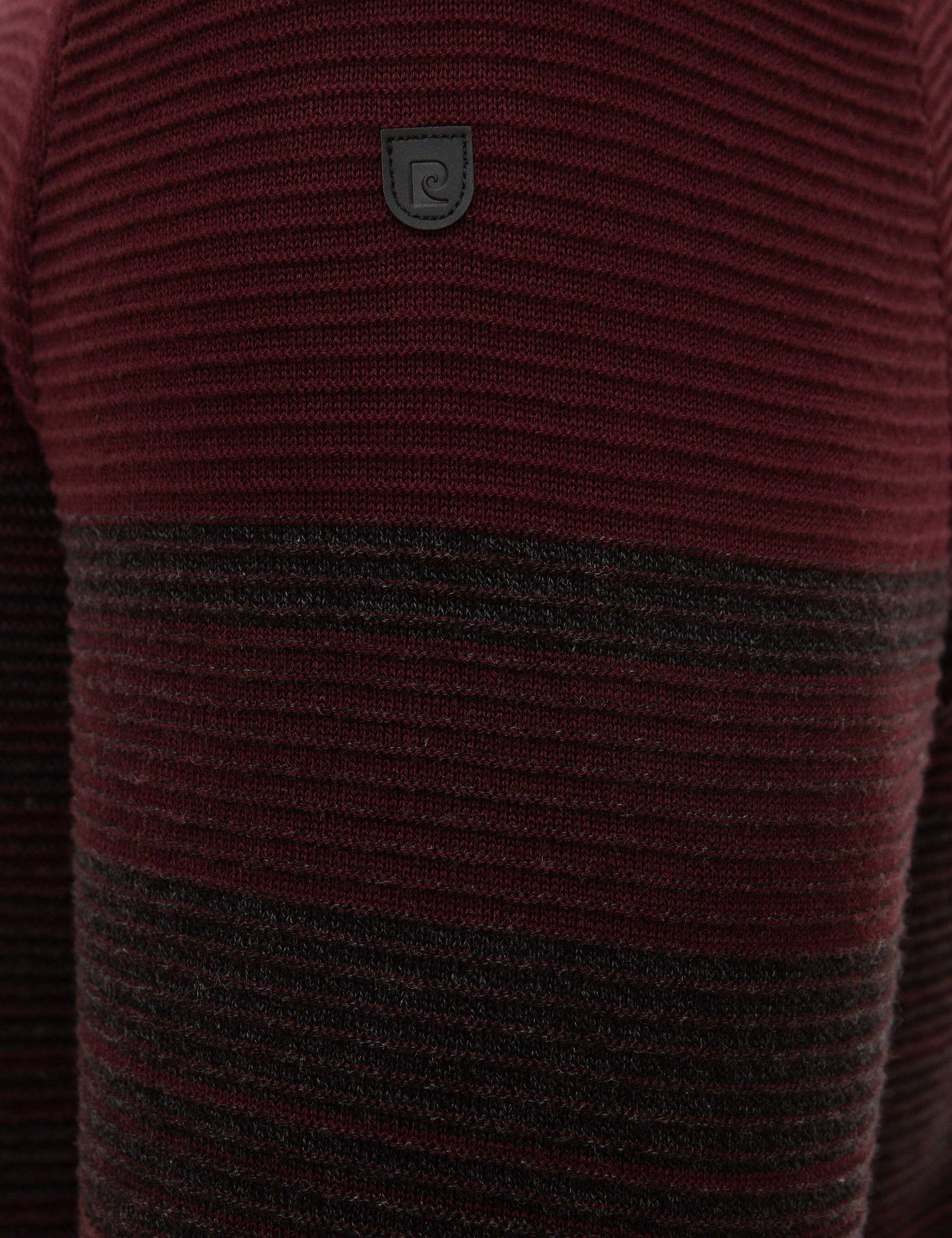 Antrasit Melanj Slim Fit Bisiklet Yaka Triko Kazak