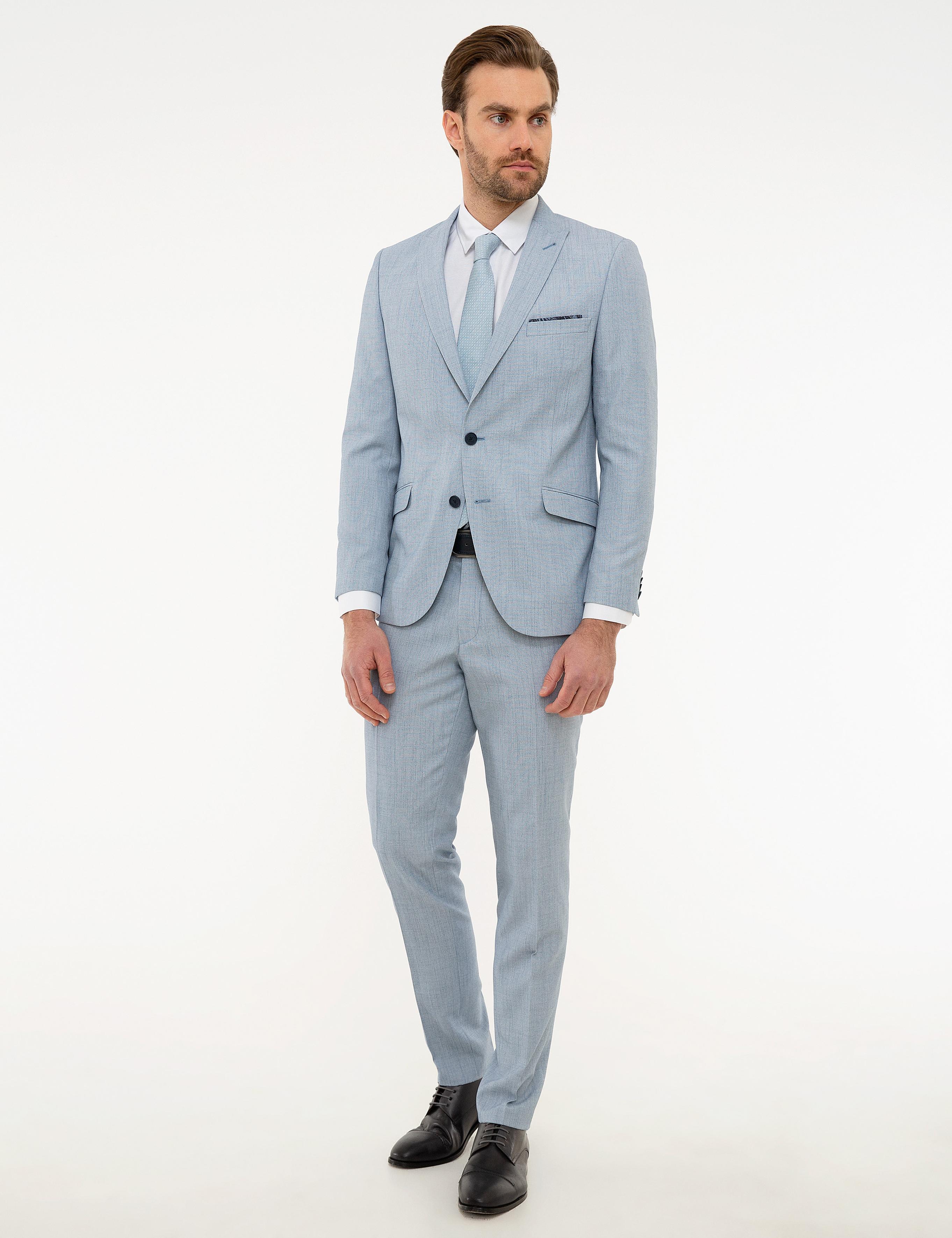 Açık Mavi Ekstra Slim Fit Takım Elbise