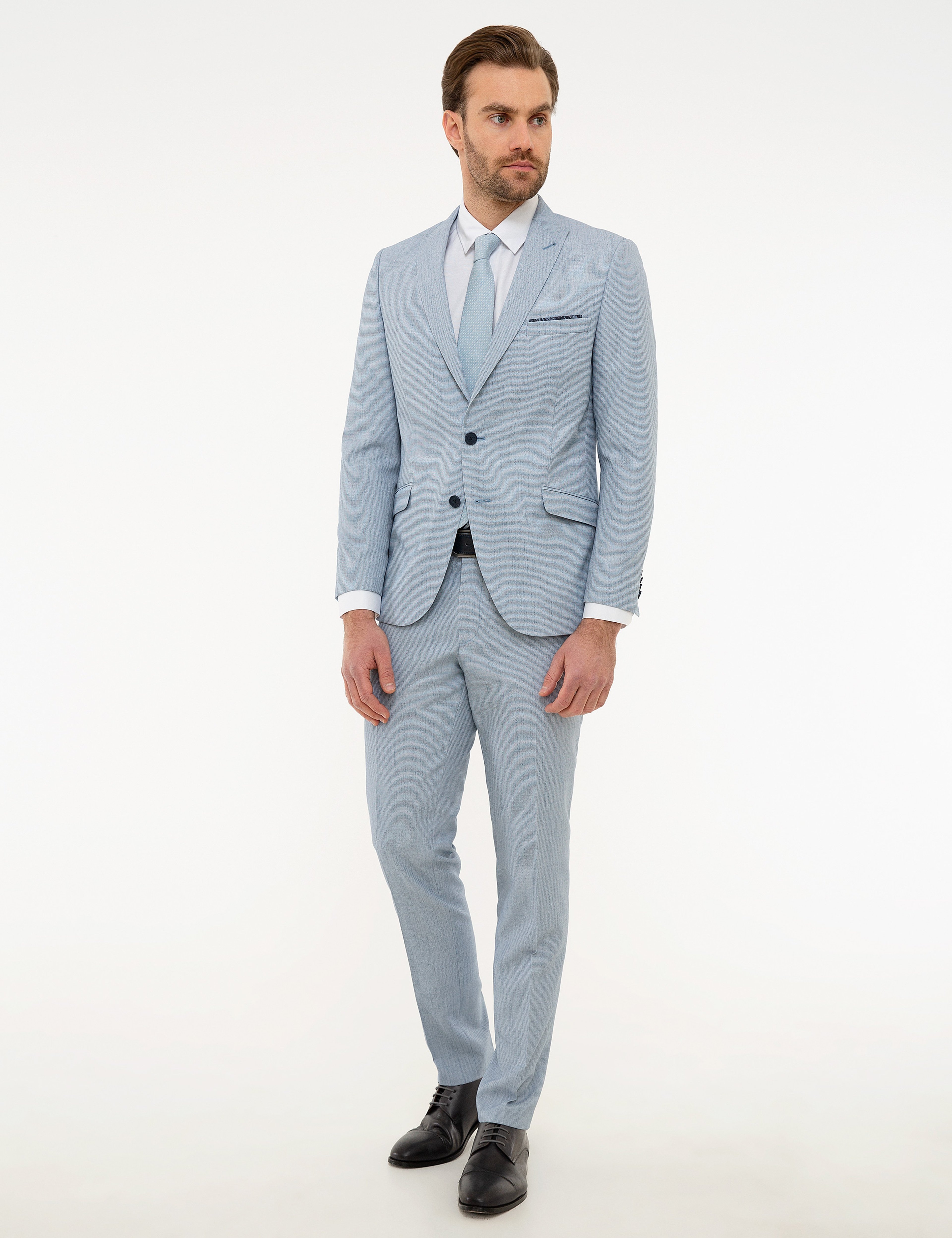 Açık Mavi Ekstra Slim Fit Takım Elbise - Image 2