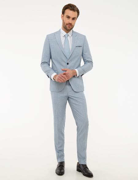 Açık Mavi Ekstra Slim Fit Takım Elbise - 50219936050