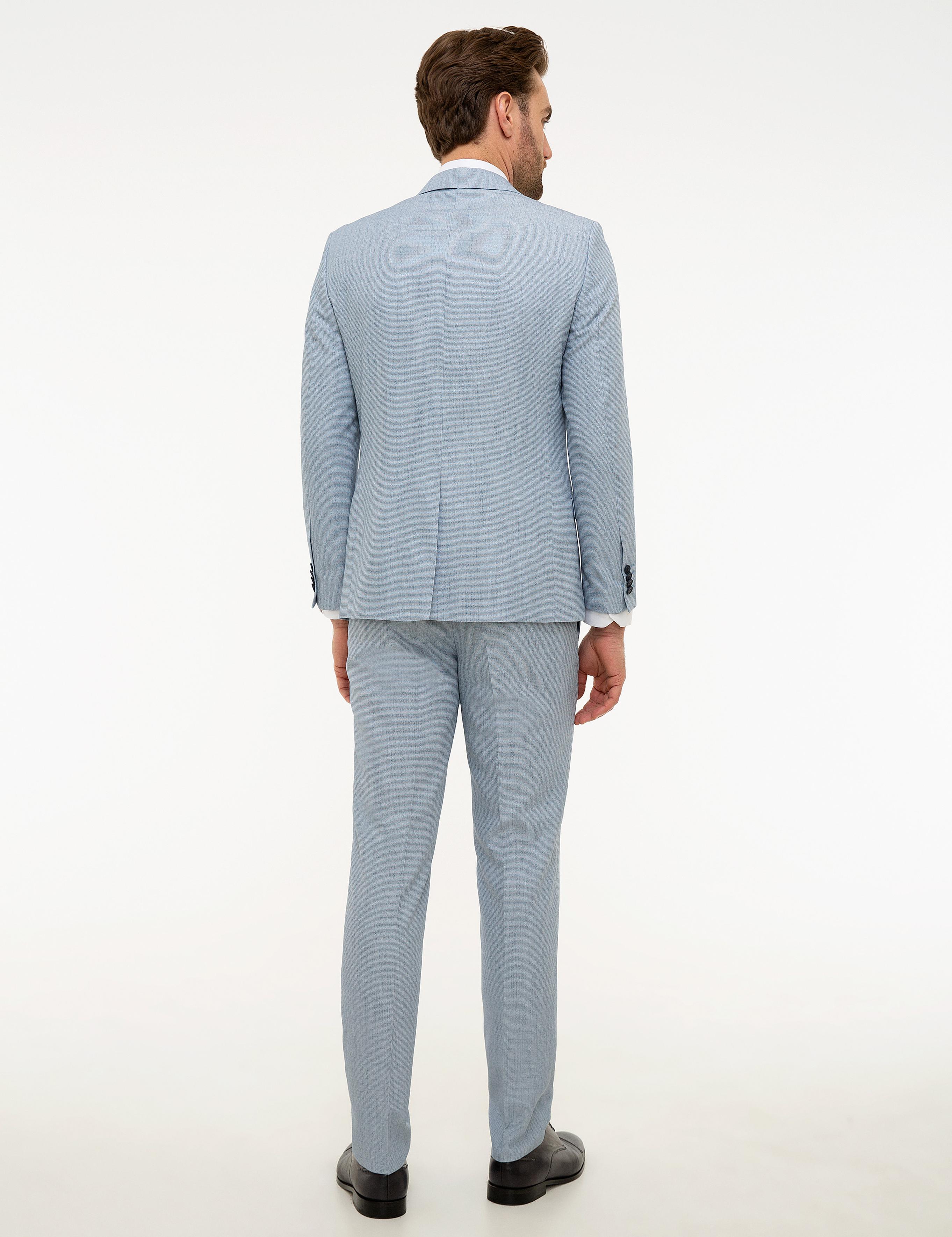 Açık Mavi Ekstra Slim Fit Takım Elbise