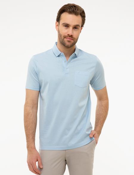 Açık Mavi Regular Fit Basic Polo Yaka T-Shirt - 50218620008