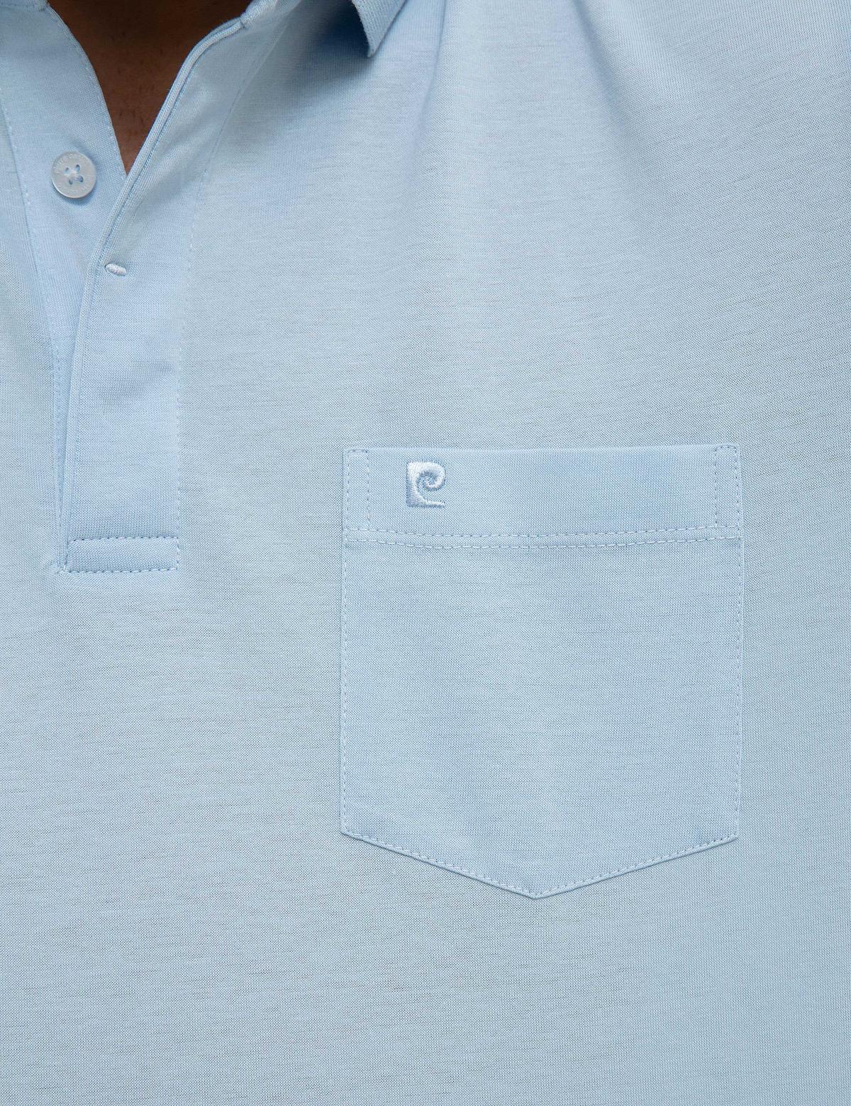 Açık Mavi Regular Fit Basic Polo Yaka T-Shirt - 50218620008