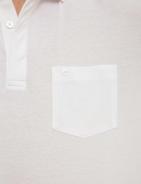 Beyaz Regular Fit Polo Yaka Basic Tişört - 50218620017