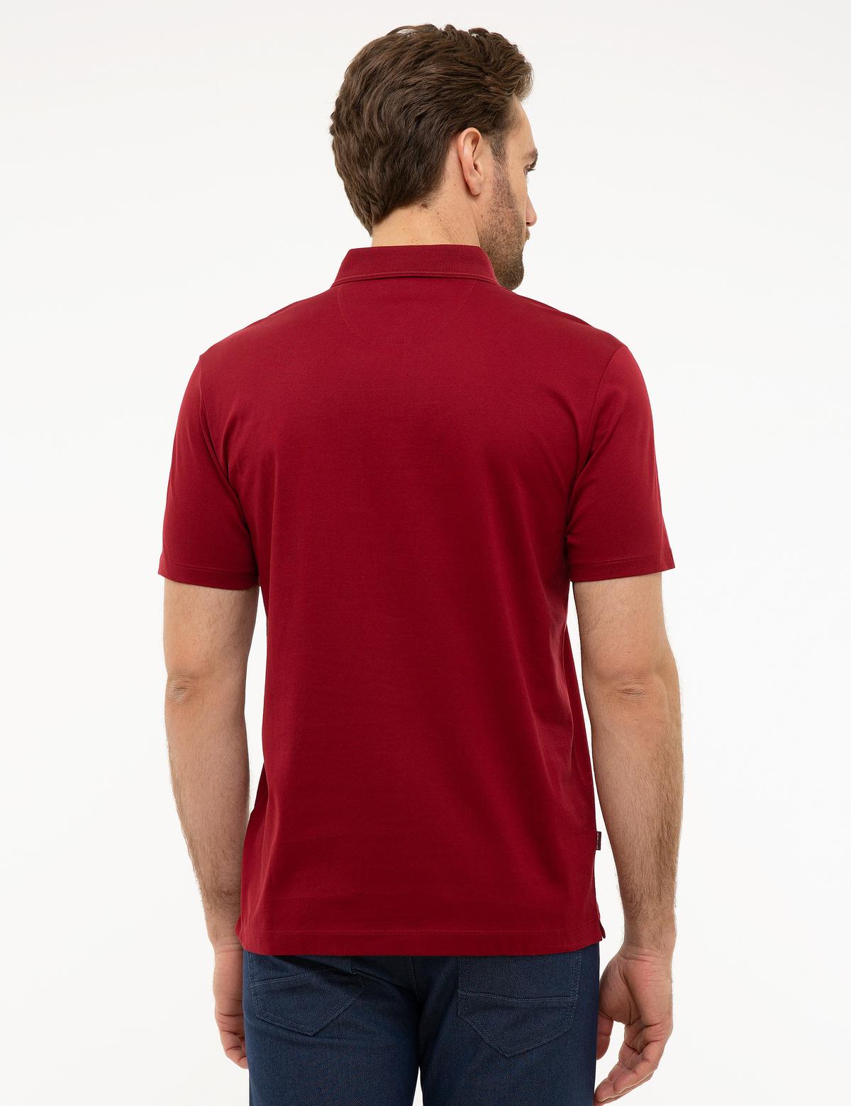 Bordo Regular Fit Basic Polo Yaka T-Shirt - 50218620019
