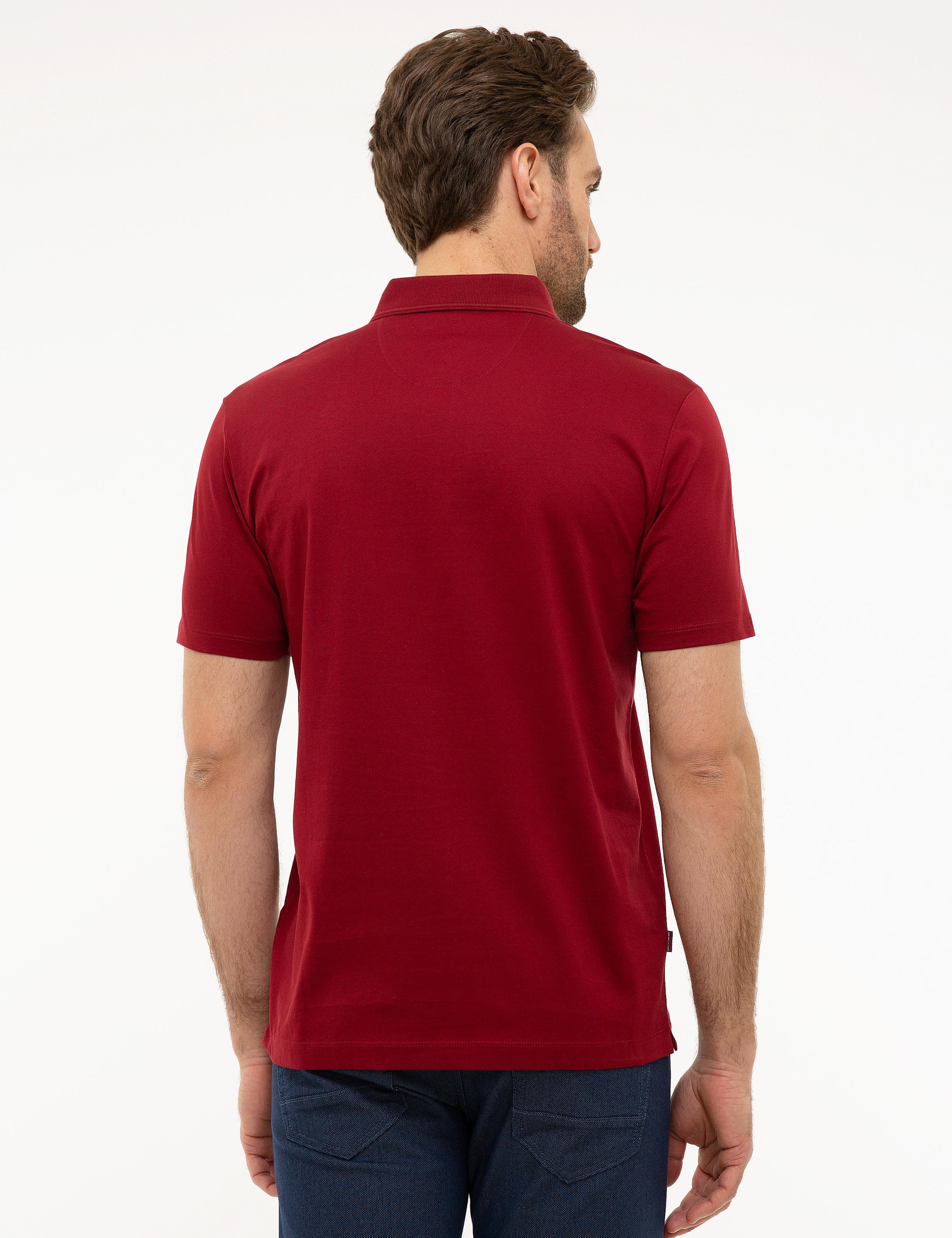 Bordo Regular Fit Basic Polo Yaka T-Shirt