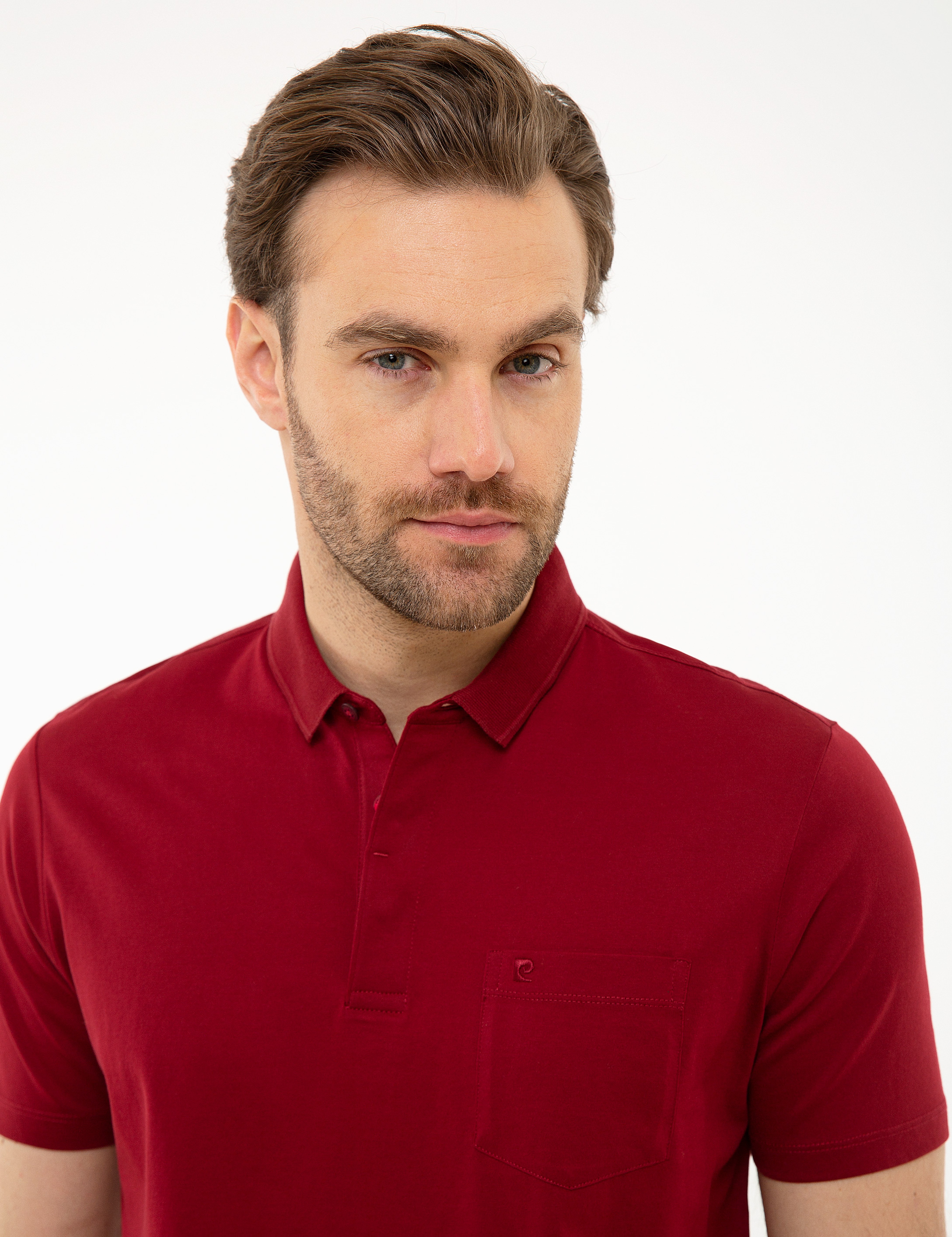 Bordo Regular Fit Basic Polo Yaka T-Shirt - Image 2