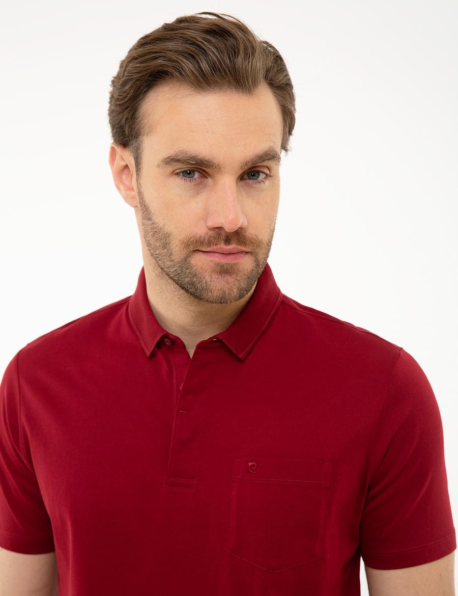 Bordo Regular Fit Basic Polo Yaka T-Shirt