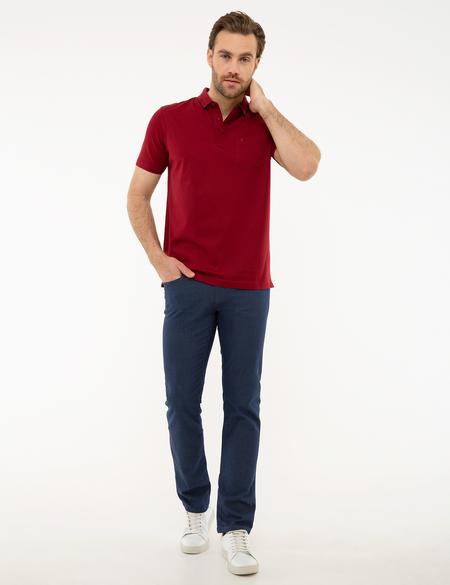 Bordo Regular Fit Basic Polo Yaka T-Shirt - 50218620019