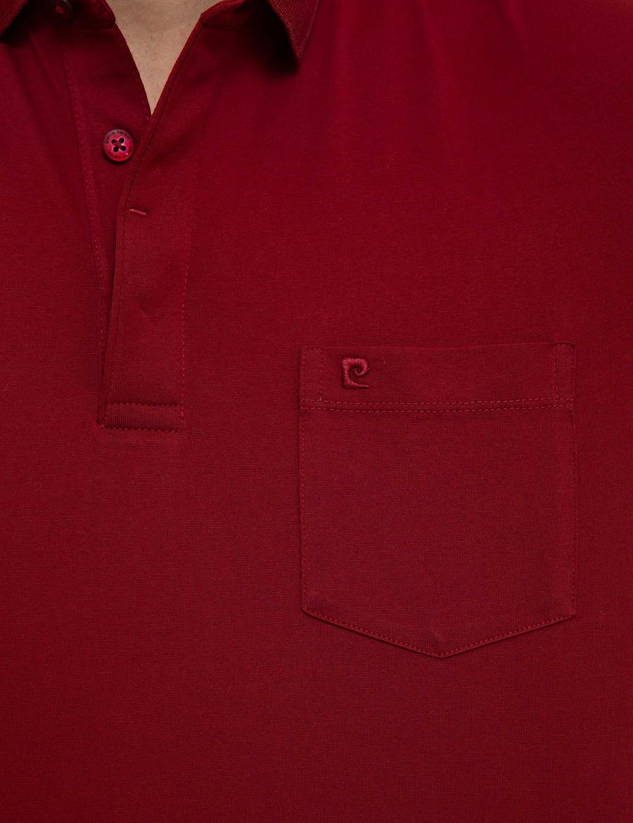 Bordo Regular Fit Basic Polo Yaka T-Shirt