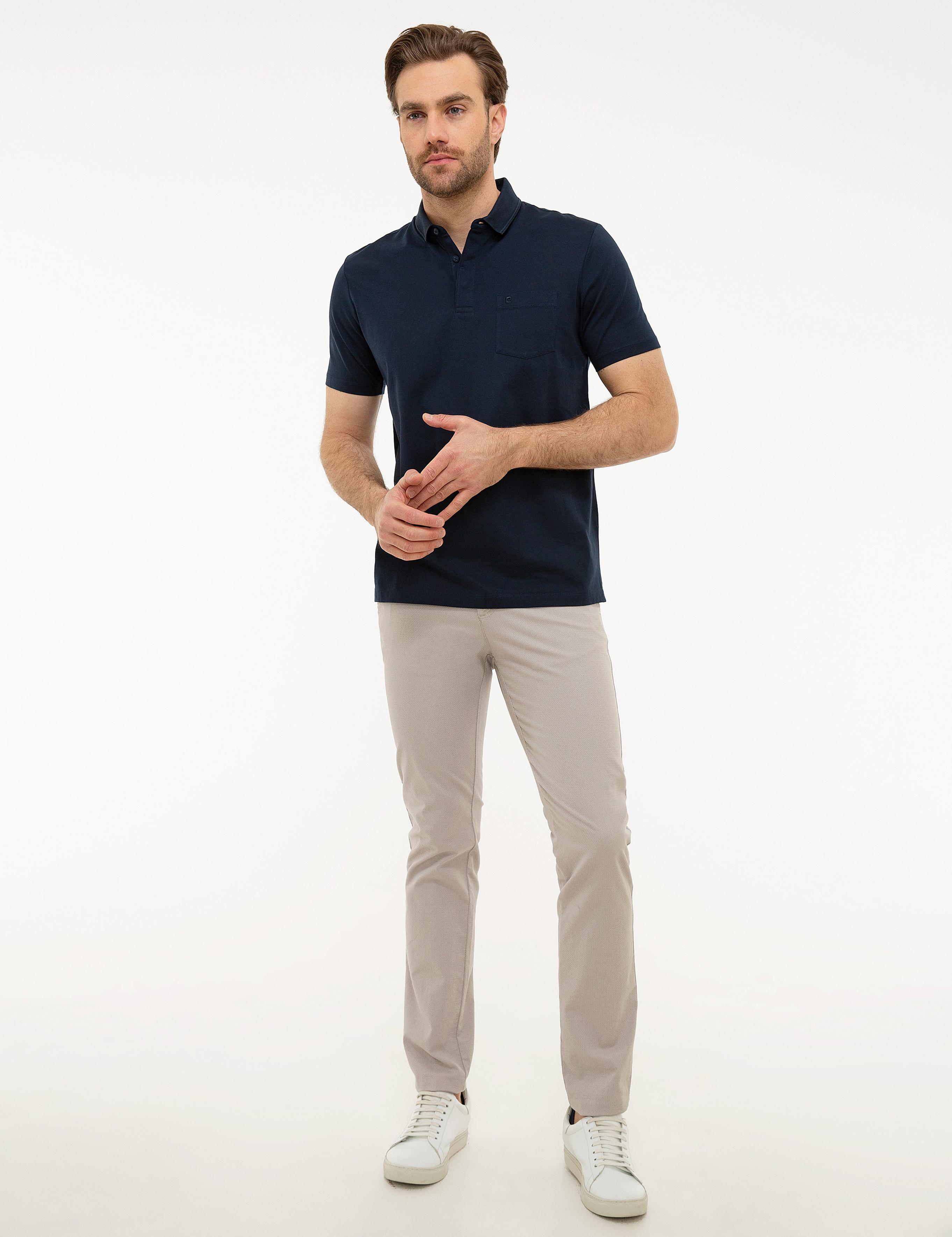 Koyu Lacivert Regular Fit Basic Tişört