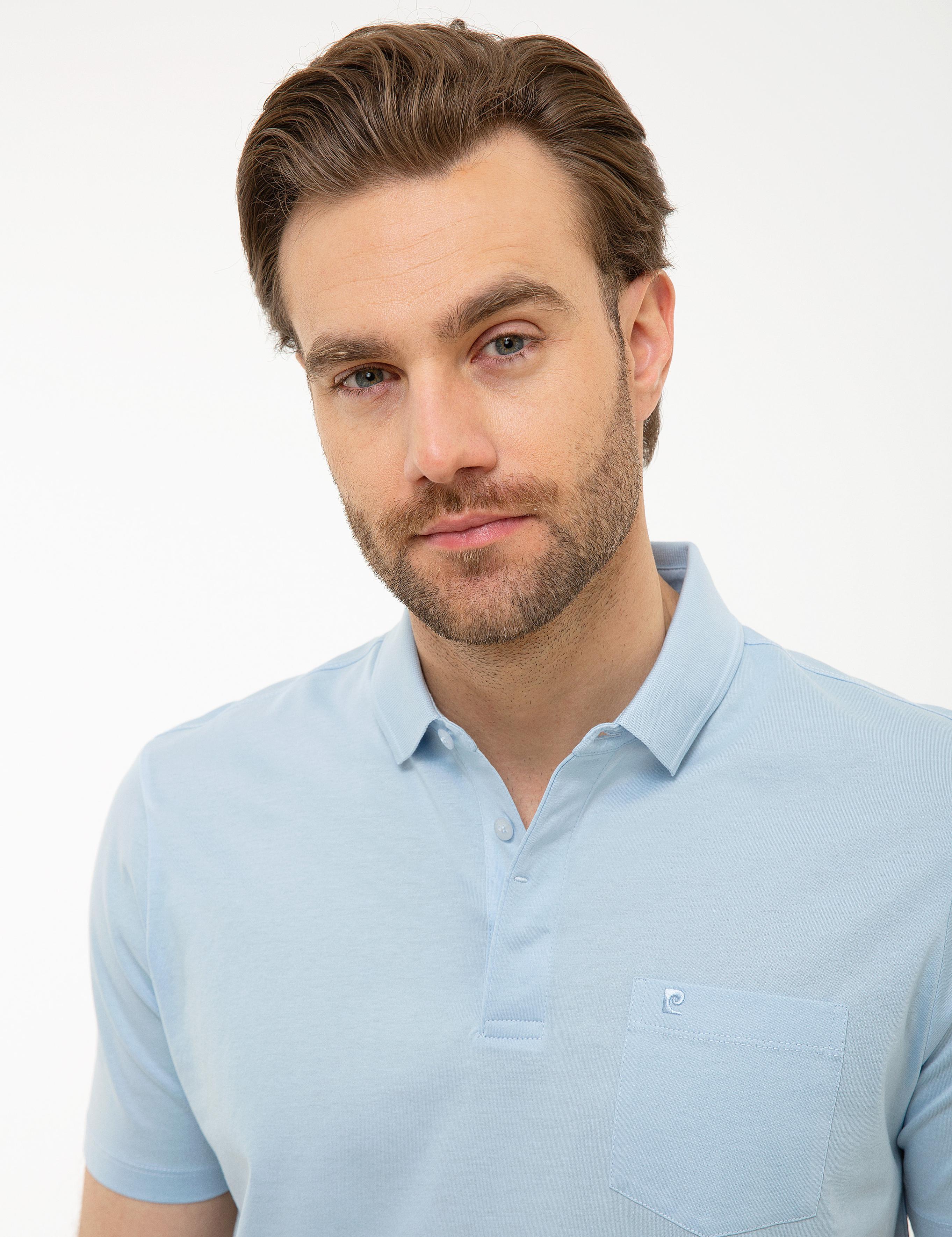 Açık Mavi Regular Fit Basic Polo Yaka T-Shirt