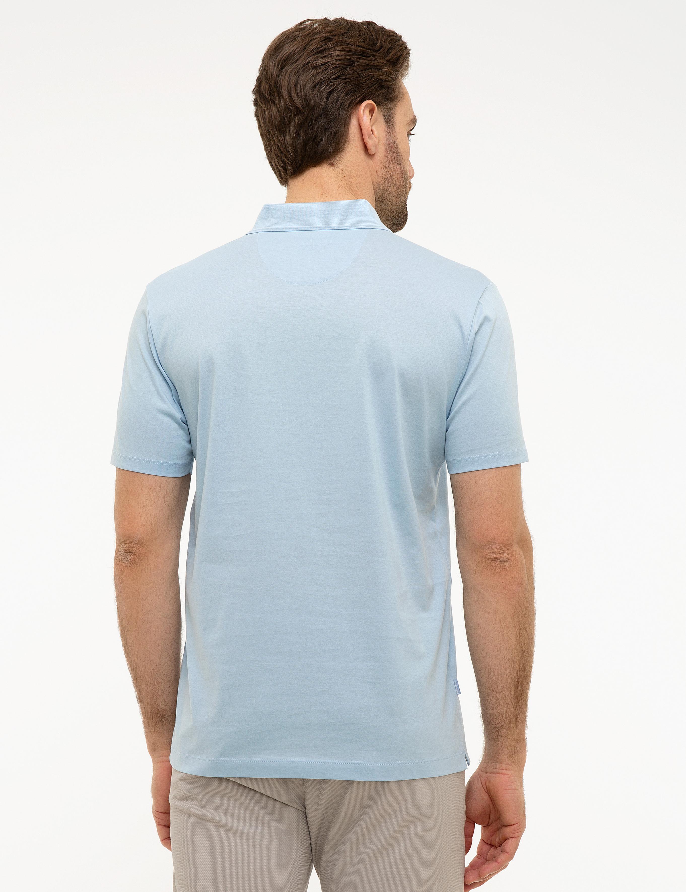 Açık Mavi Regular Fit Basic Polo Yaka T-Shirt