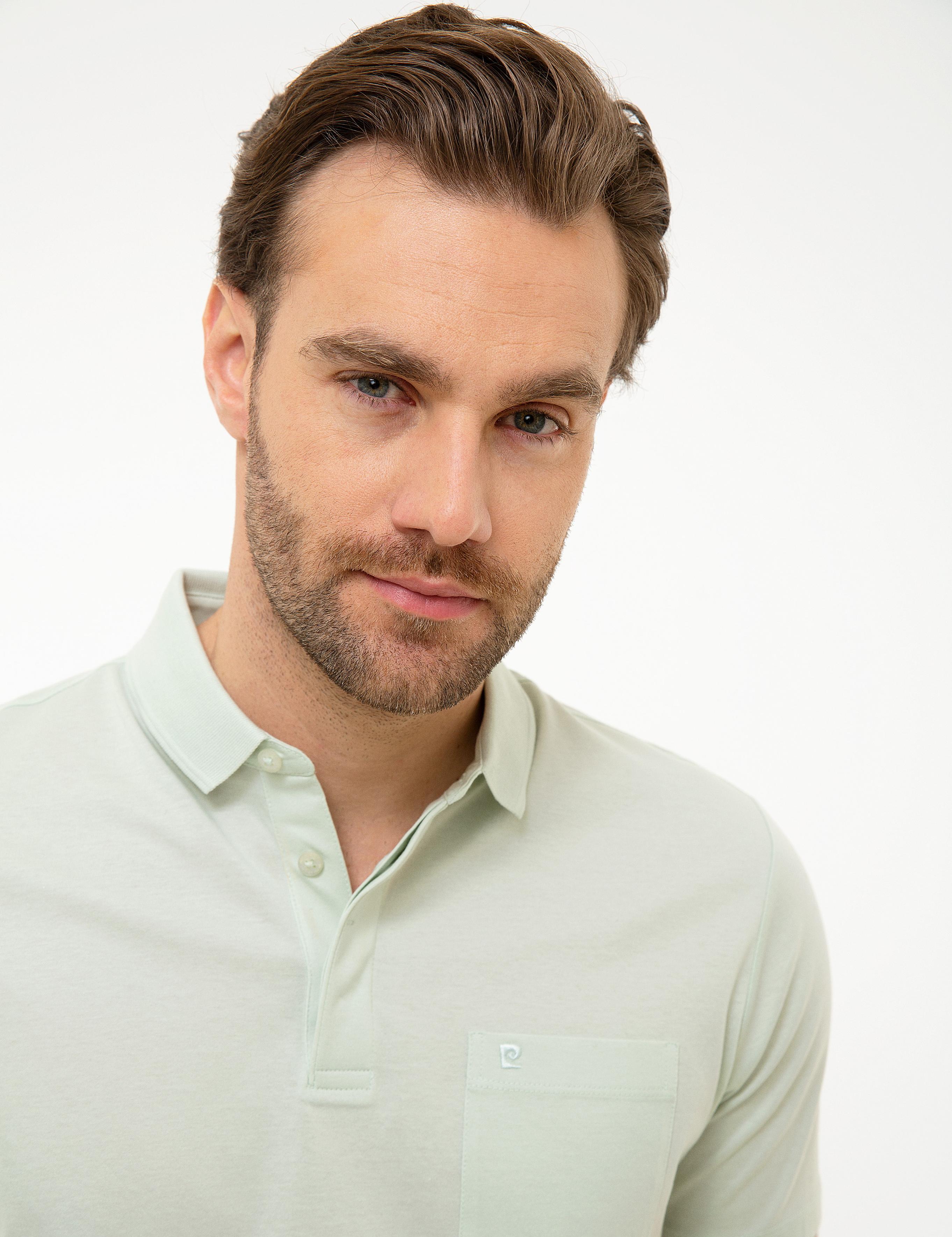 Açık Yeşil Regular Fit Basic Polo Yaka T-Shirt