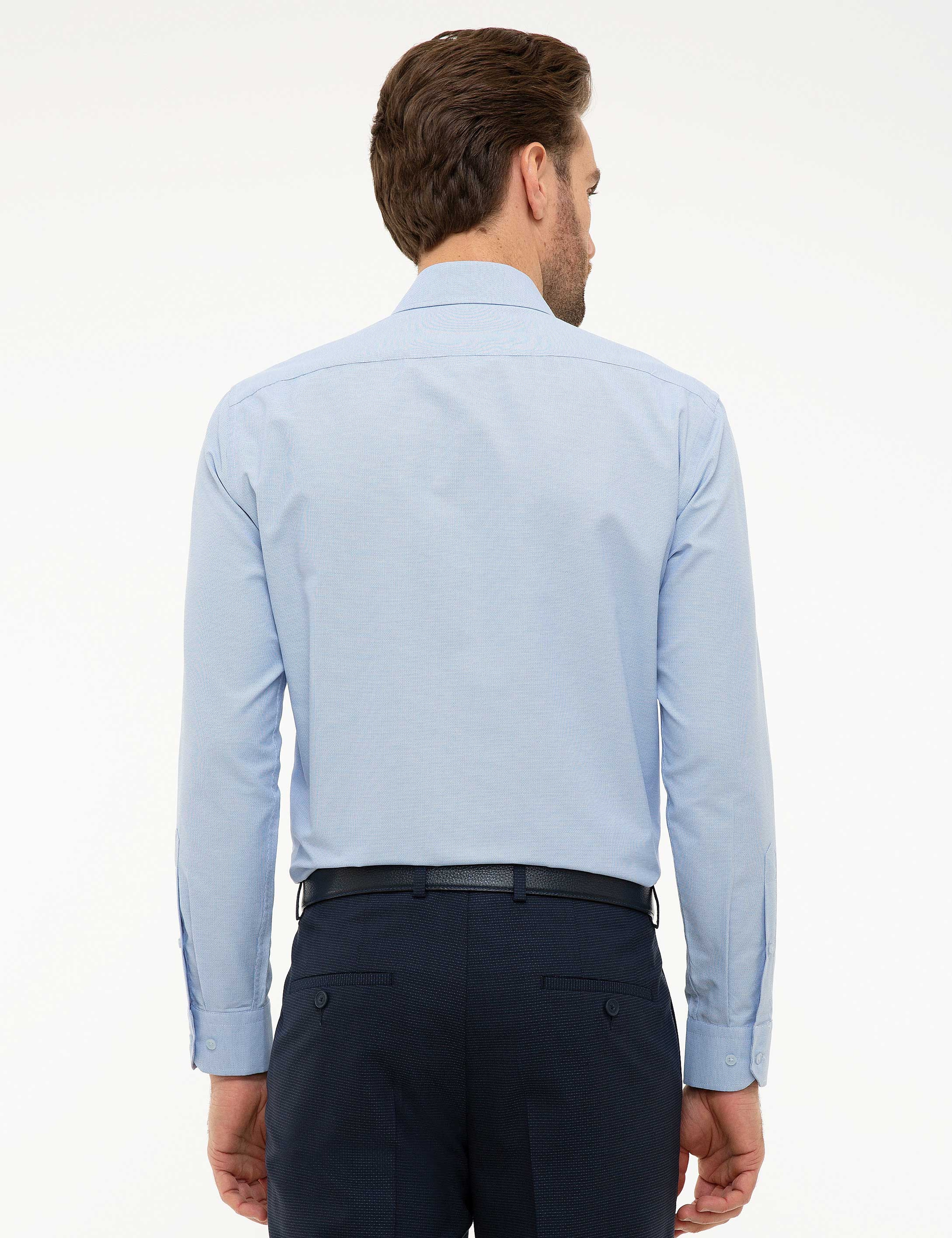 Mavi Regular Fit Uzun Kollu Gömlek - Image 3