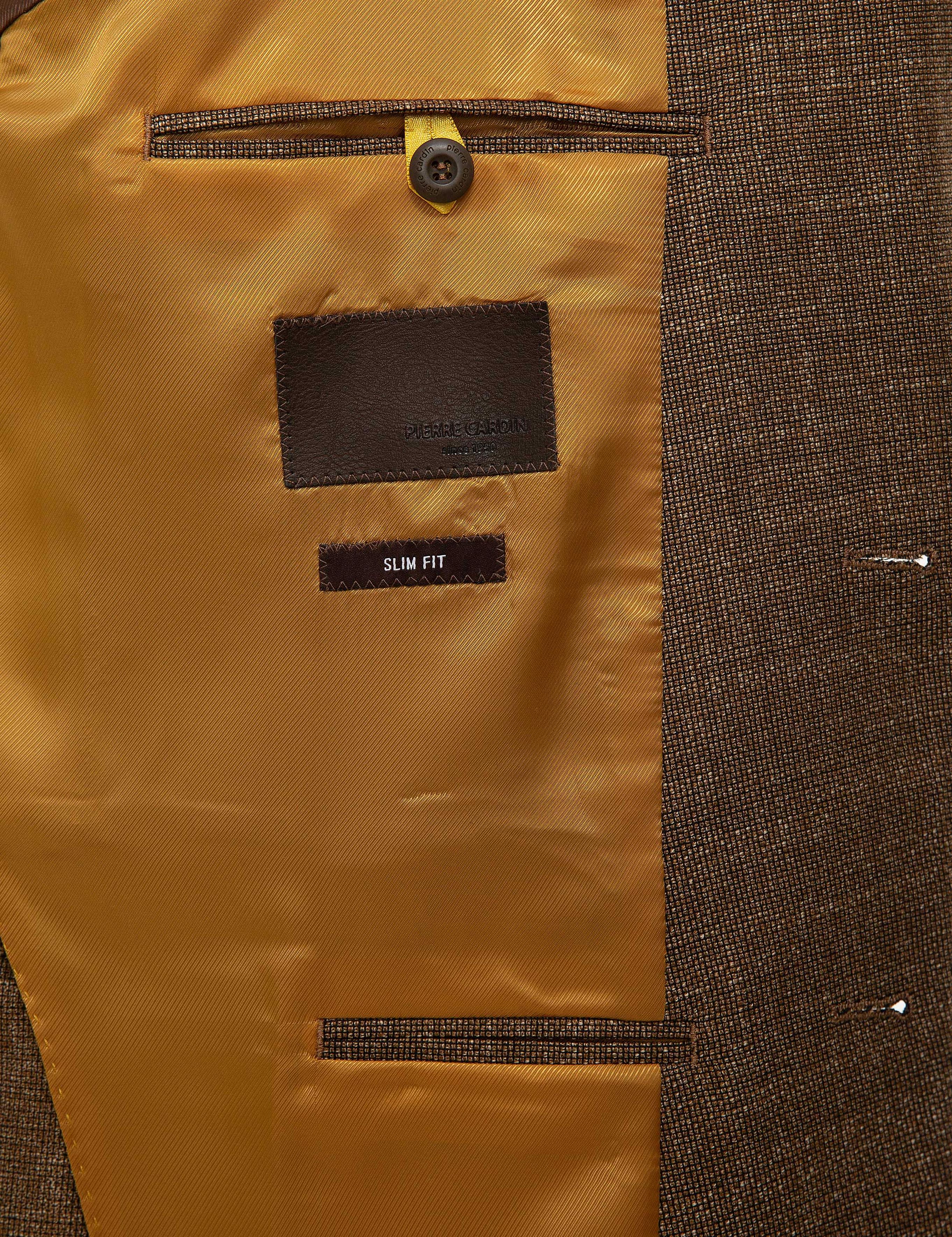 Açık Kahverengi Slim Fit Ceket