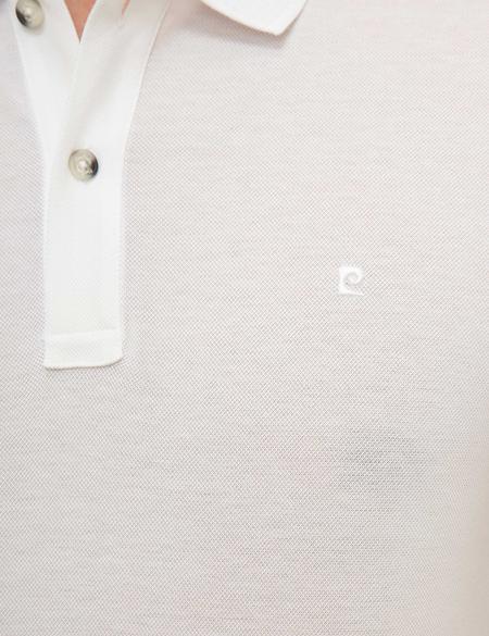 Beyaz Slim Fit Basic Polo Yaka T-Shirt - 50218618002