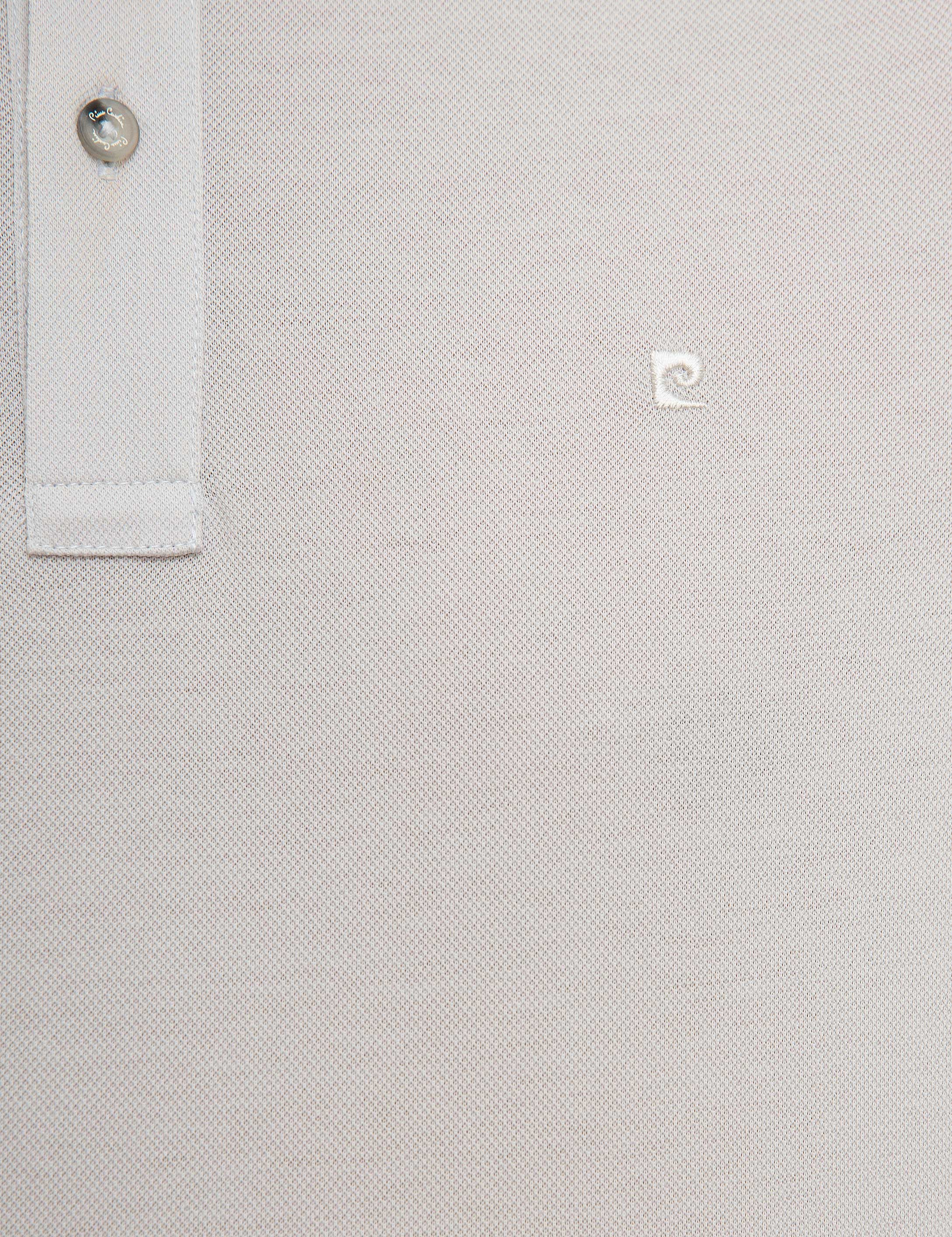 Açık Gri Slim Fit Basic Polo Yaka T-Shirt - Image 5