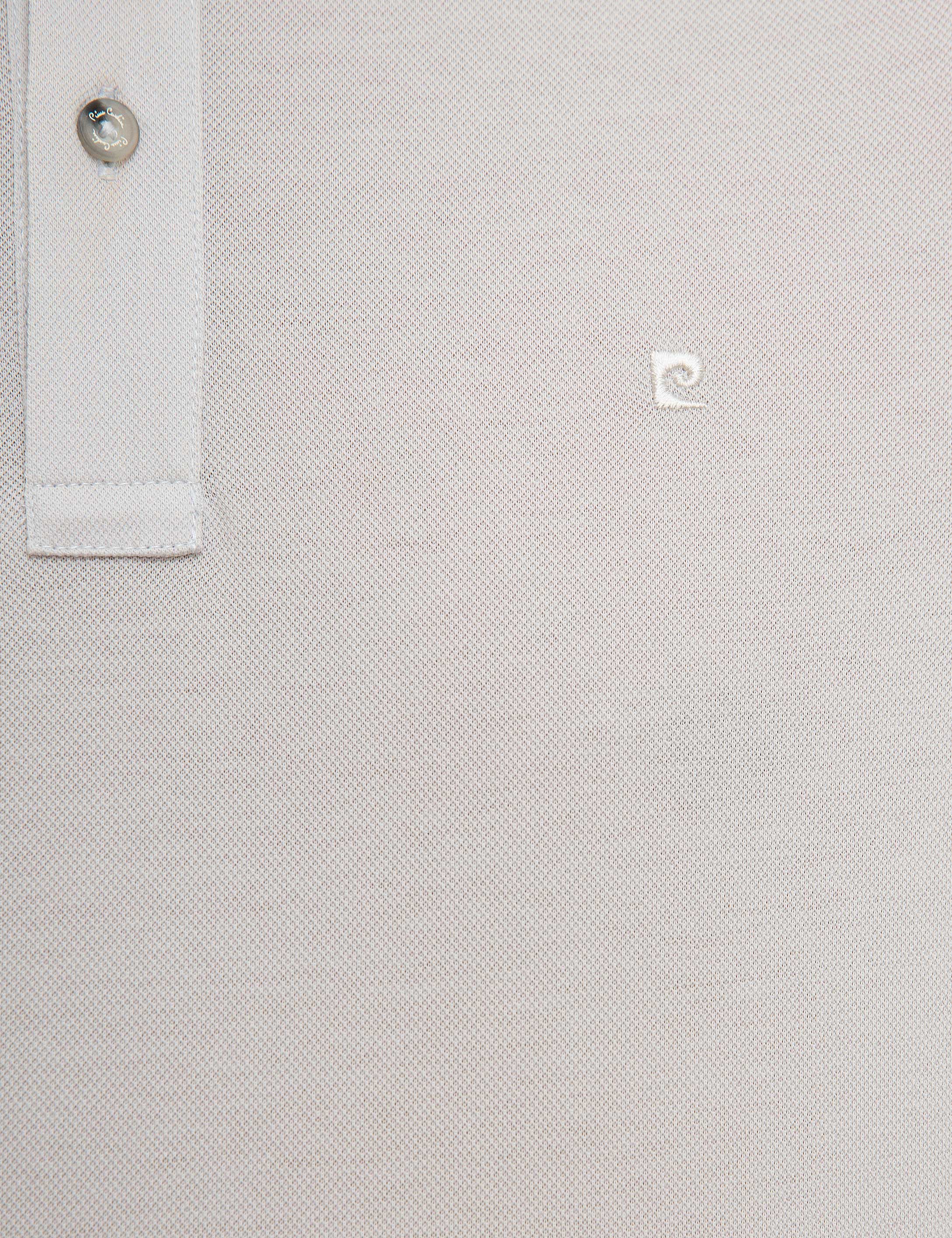 Açık Gri Slim Fit Basic Polo Yaka T-Shirt