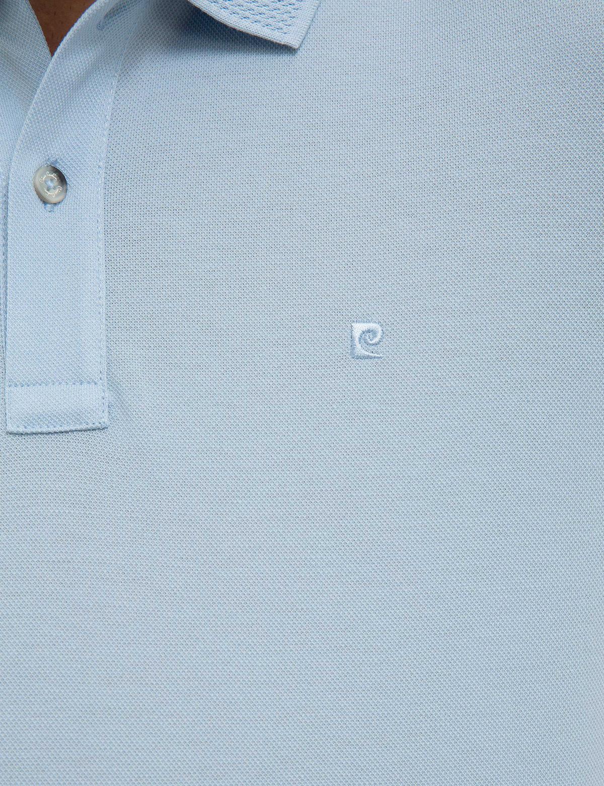 Açık Mavi Slim Fit Basic Polo Yaka T-Shirt - 50218618019