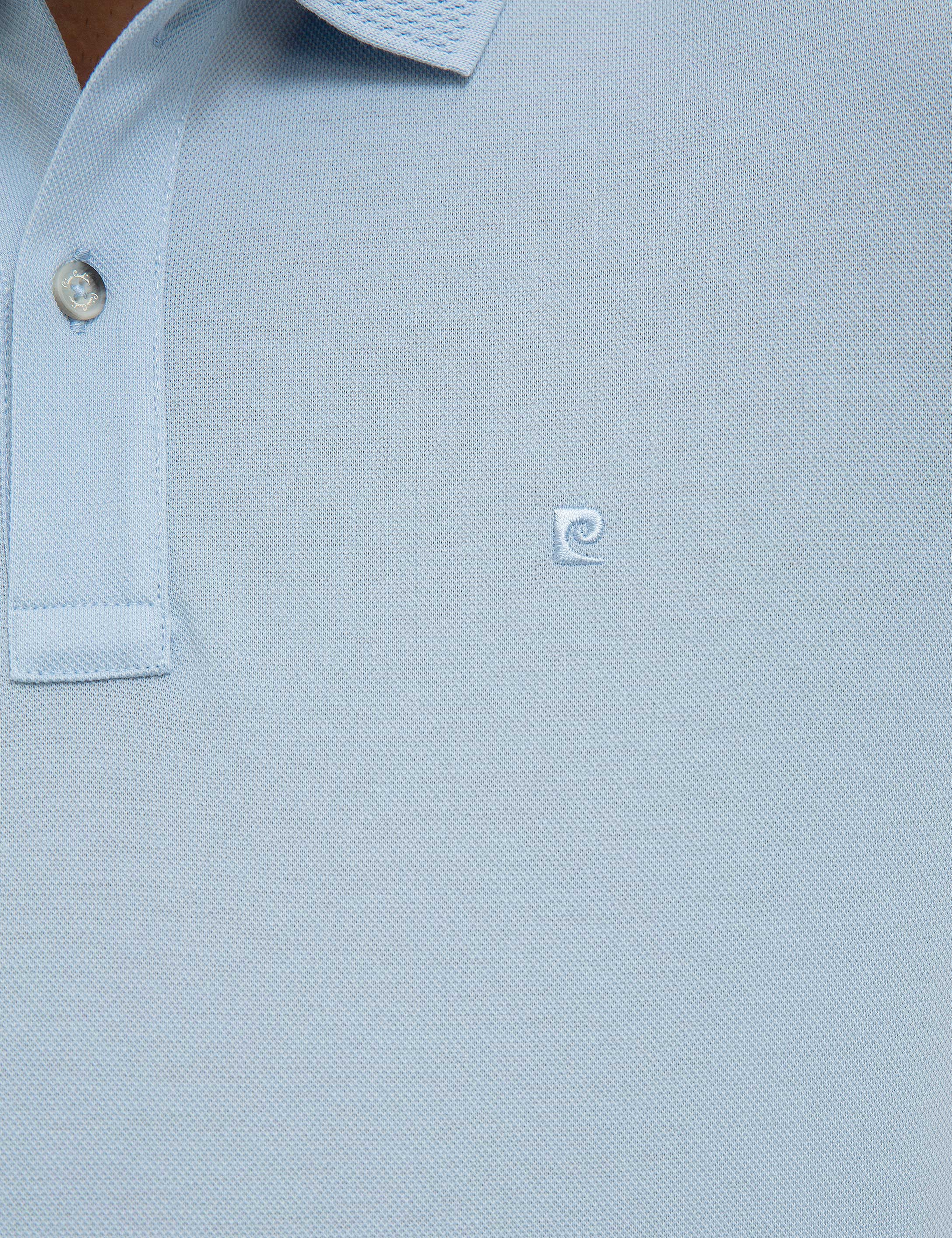 Açık Mavi Slim Fit Basic Polo Yaka T-Shirt