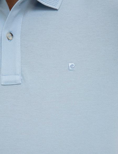 Açık Mavi Slim Fit Basic Polo Yaka T-Shirt - 50218618019