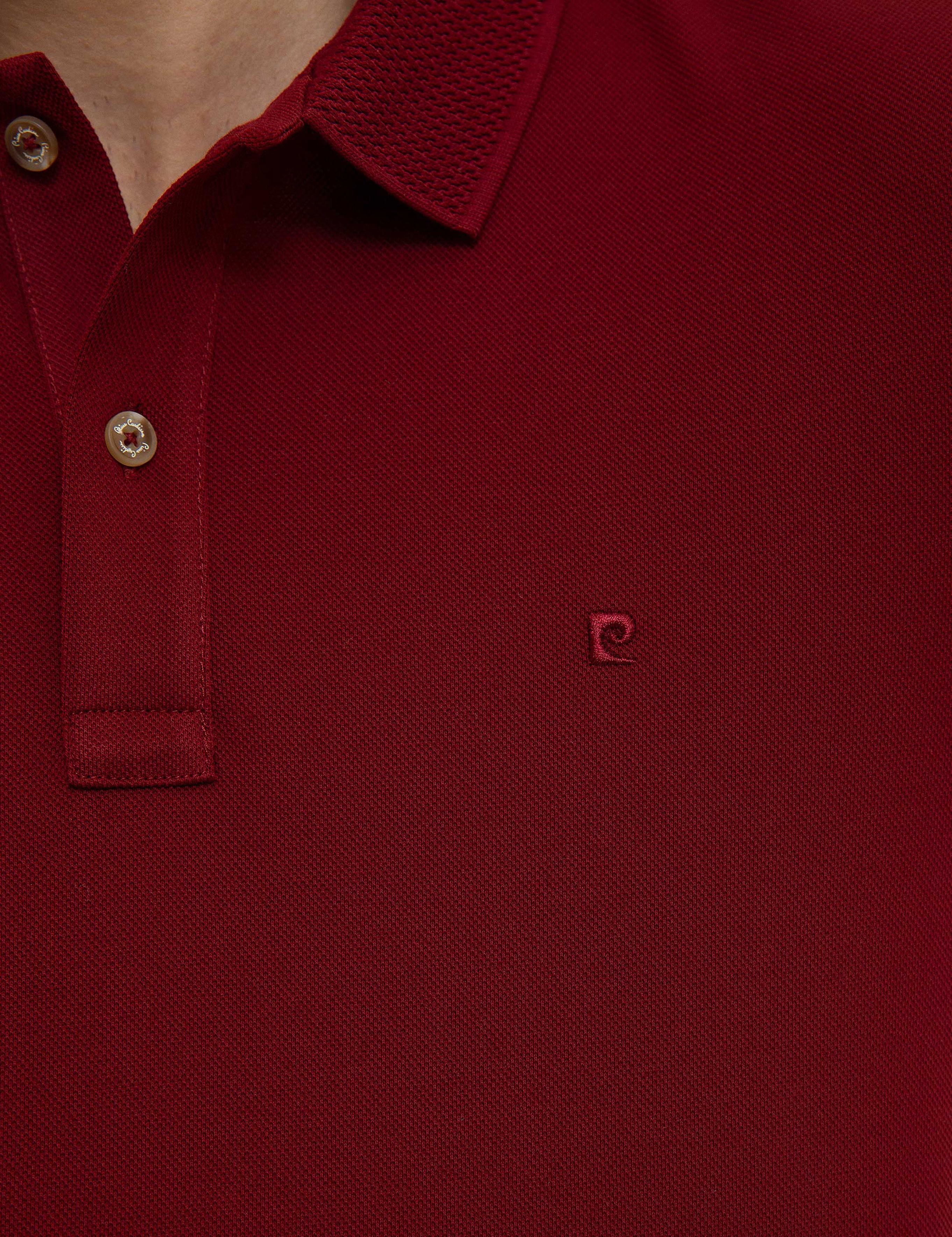 Bordo Slim Fit Basic Polo Yaka T-Shirt