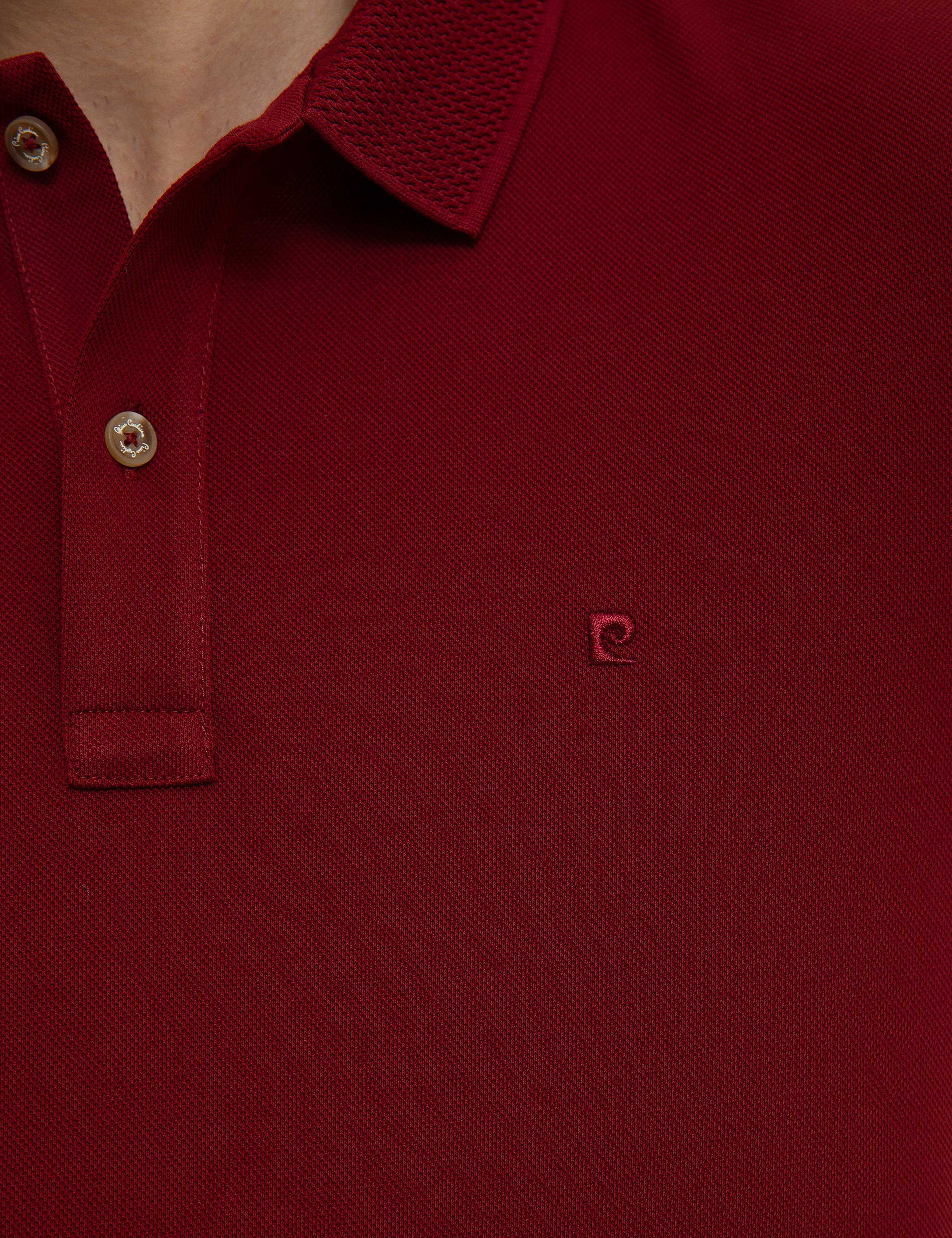 Bordo Slim Fit Basic Polo Yaka T-Shirt - Image 5