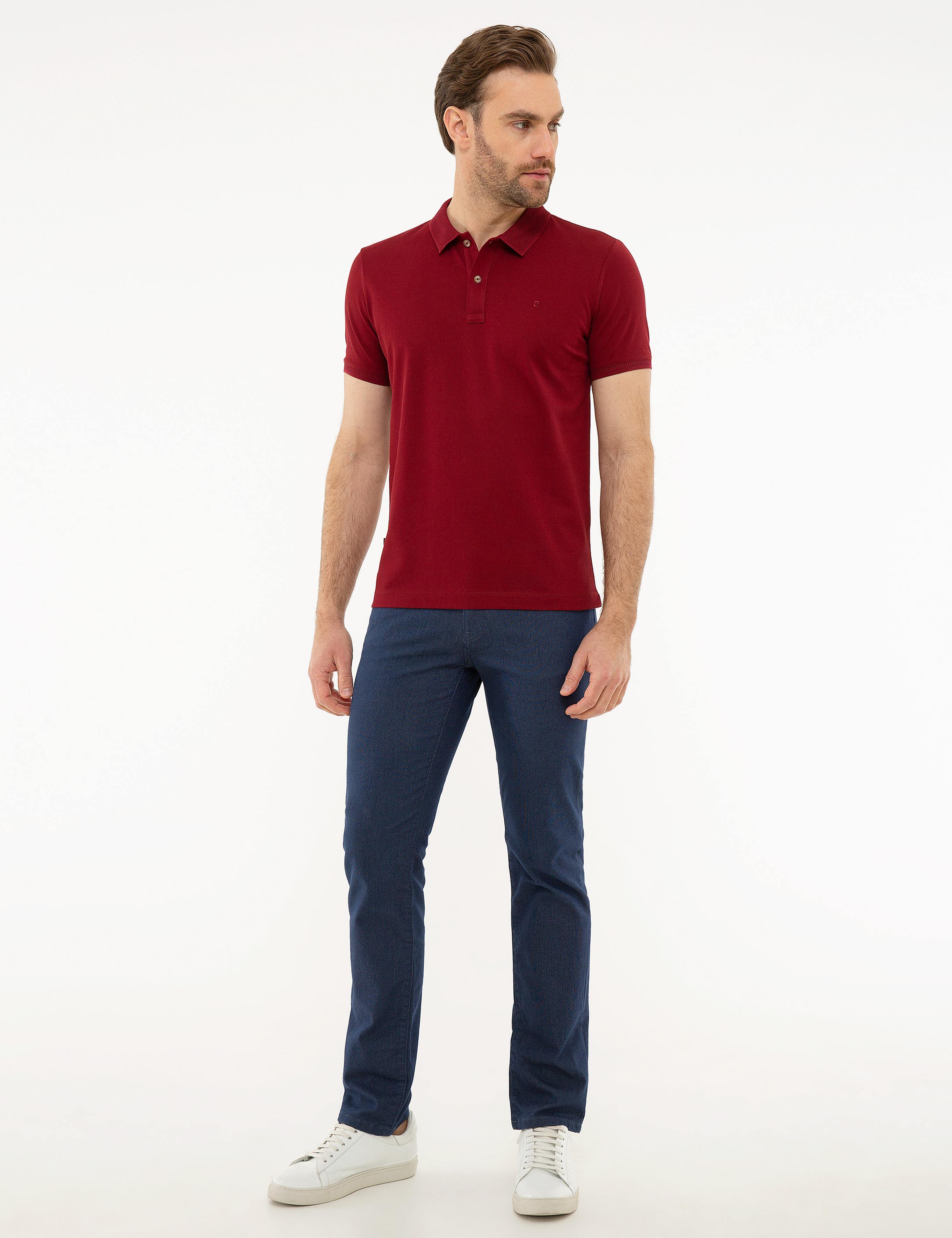 Bordo Slim Fit Basic Polo Yaka T-Shirt