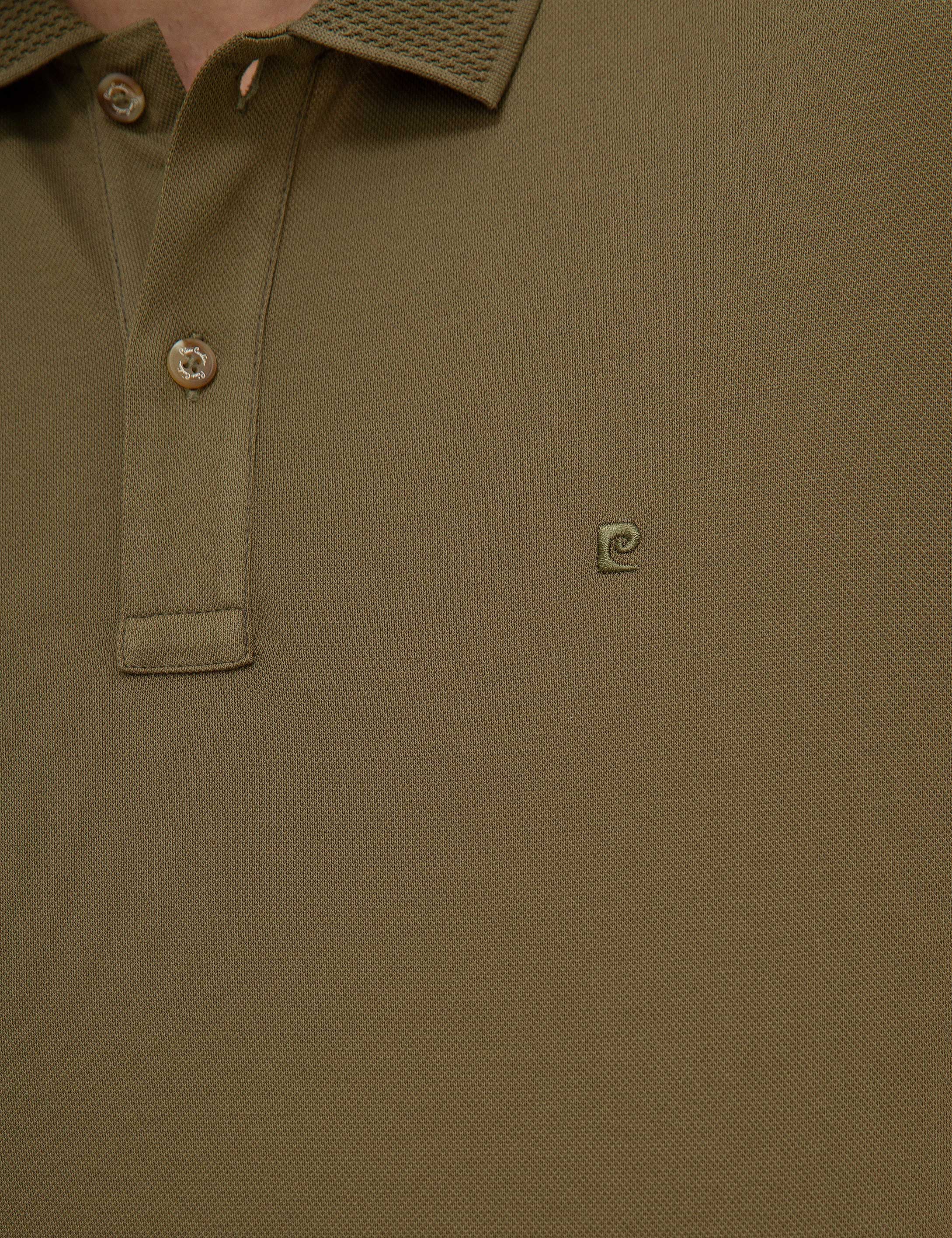 Açık Haki Slim Fit Basic Polo Yaka T-Shirt