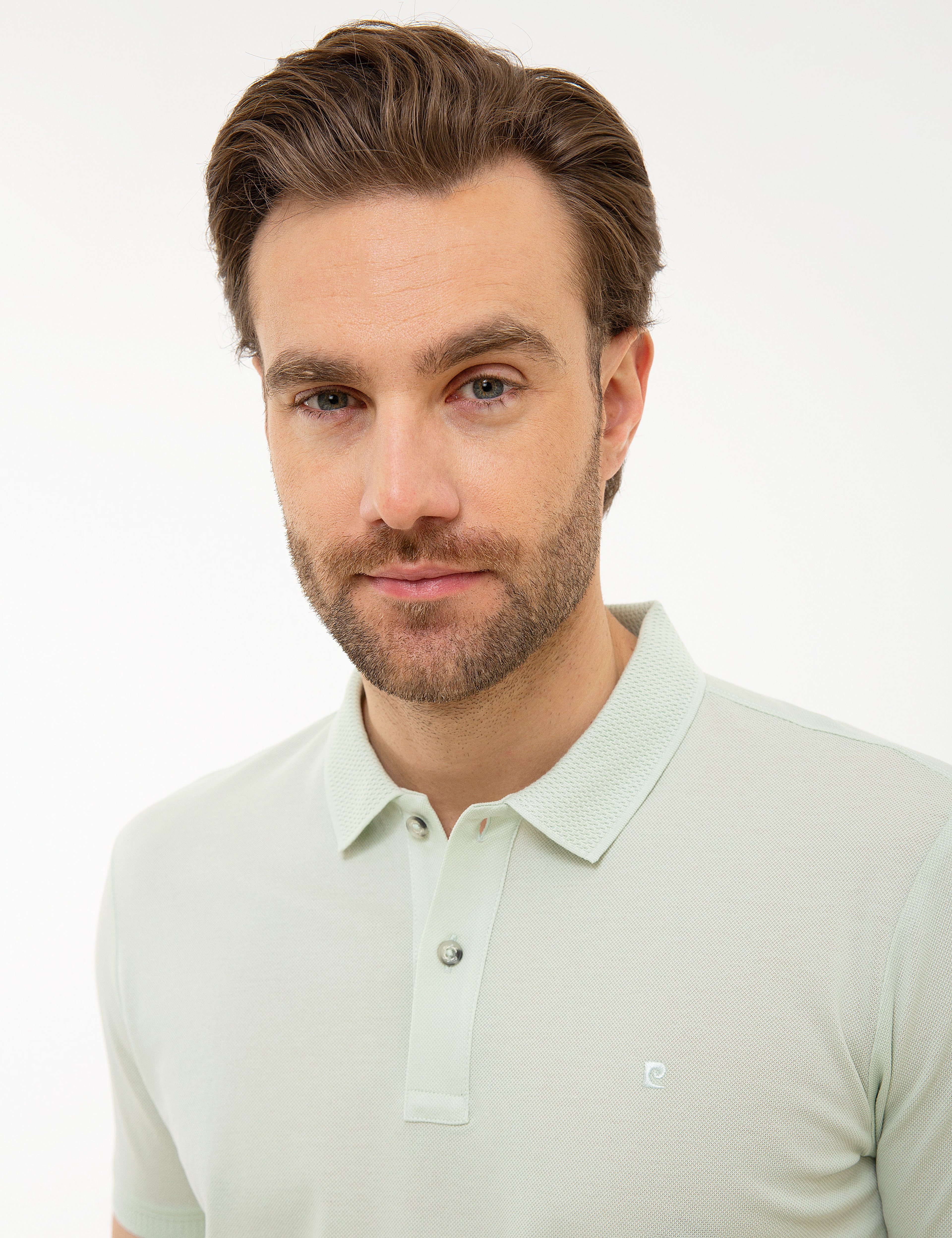 Mint Slim Fit Basic Tişört - Image 1
