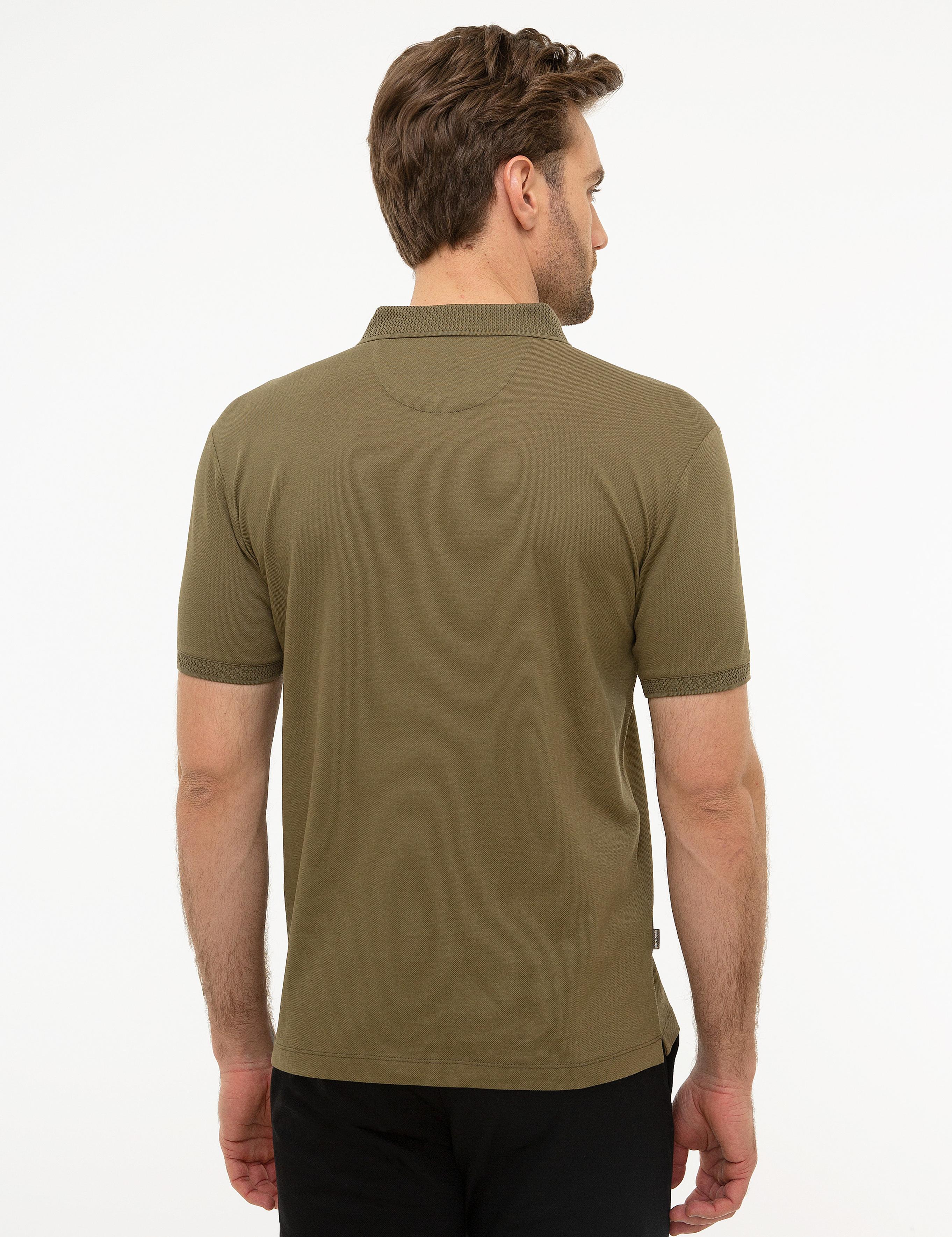 Açık Haki Slim Fit Basic Polo Yaka T-Shirt