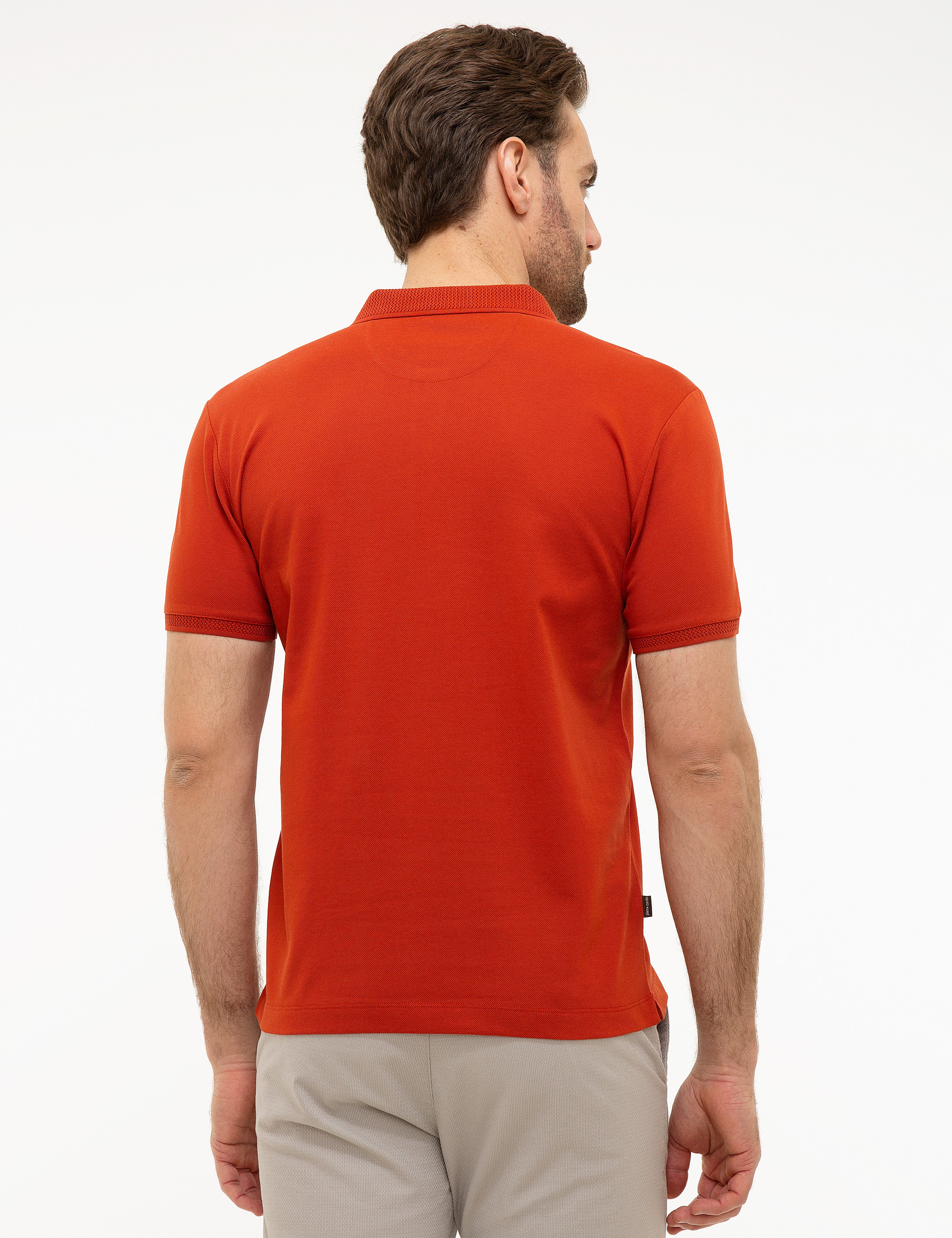 Kiremit Slim Fit Basic Polo Yaka T-Shirt