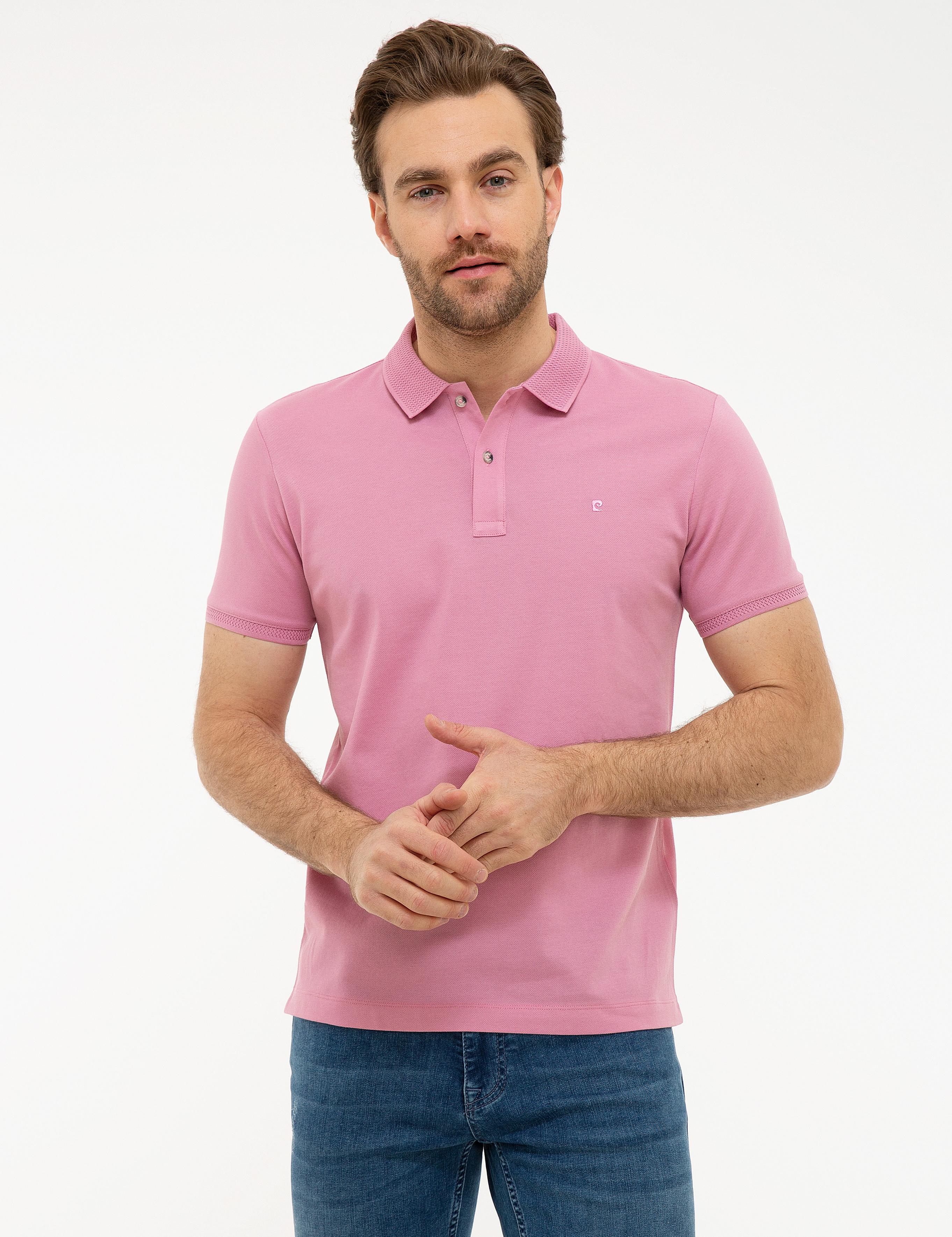 Pembe Slim Fit Basic Tişört