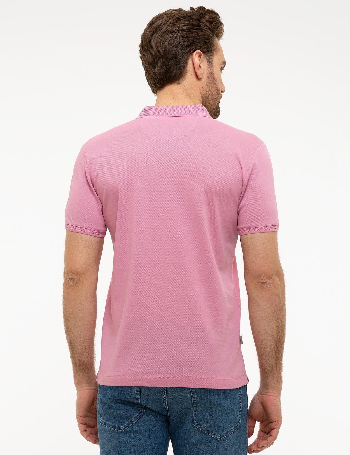 Pembe Slim Fit Basic Tişört - 50218618117