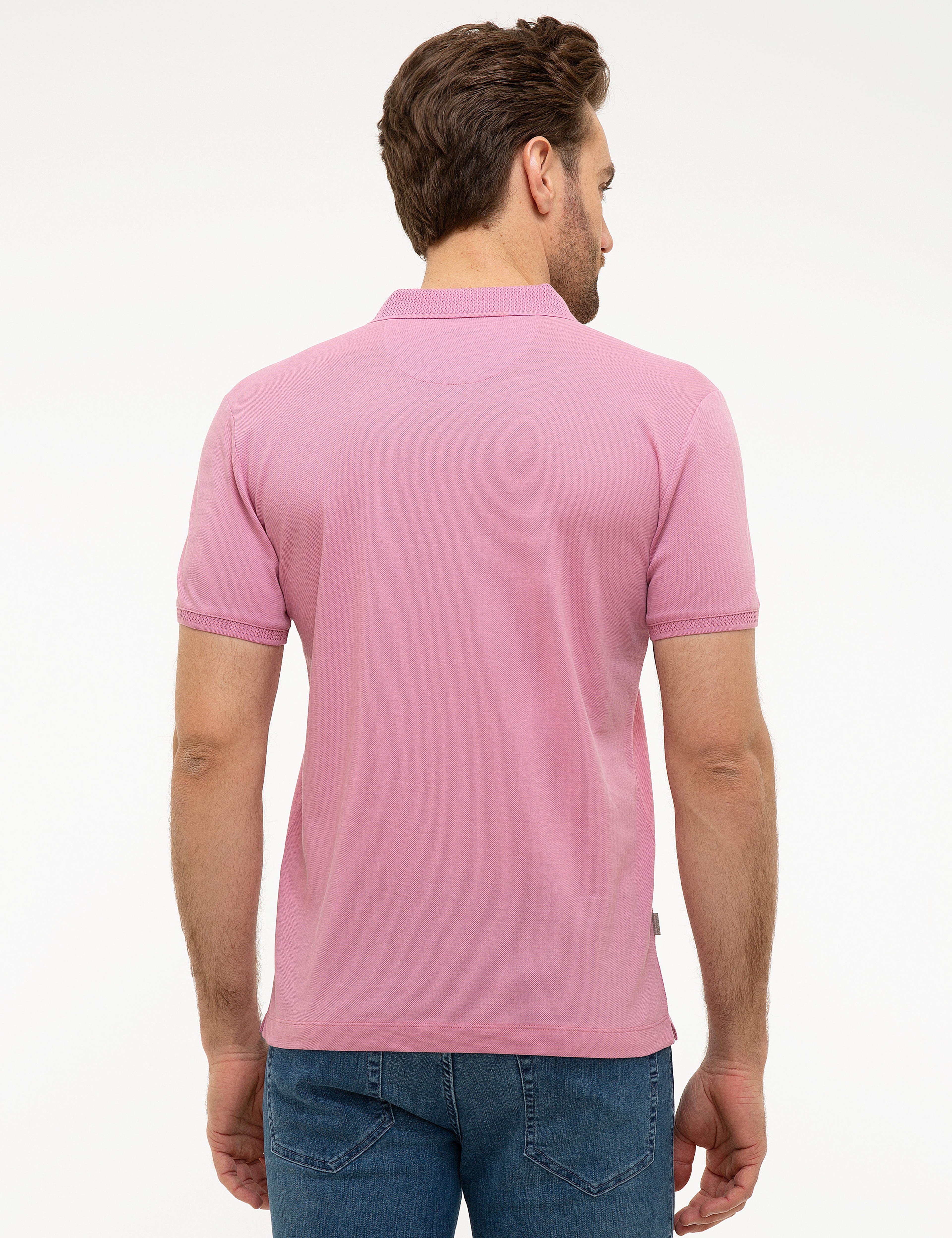 Pembe Slim Fit Basic Tişört