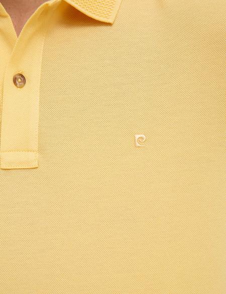 Sarı Slim Fit Basic Polo Yaka T-Shirt - 50218618125