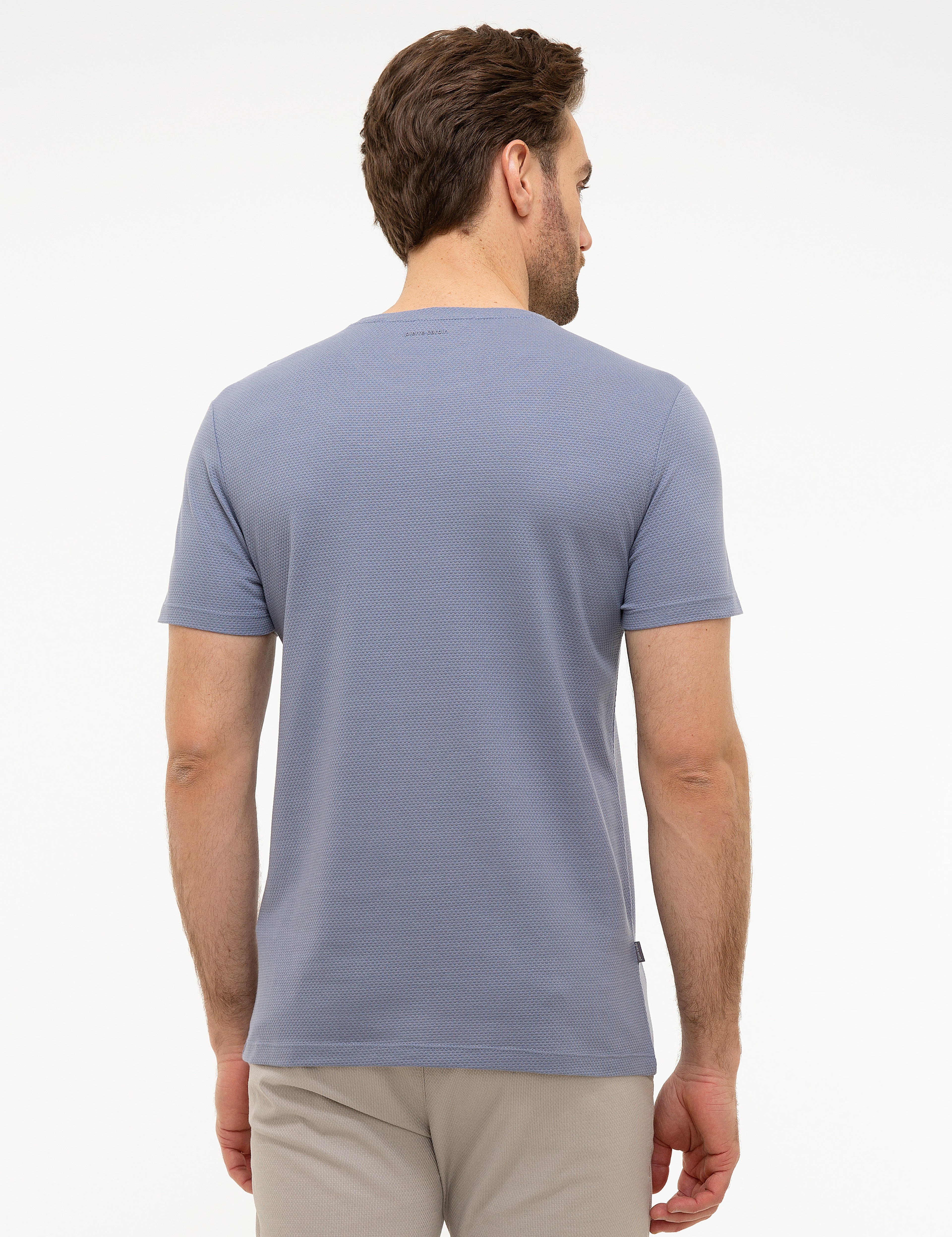 Lila Slim Fit Tişört - Image 3
