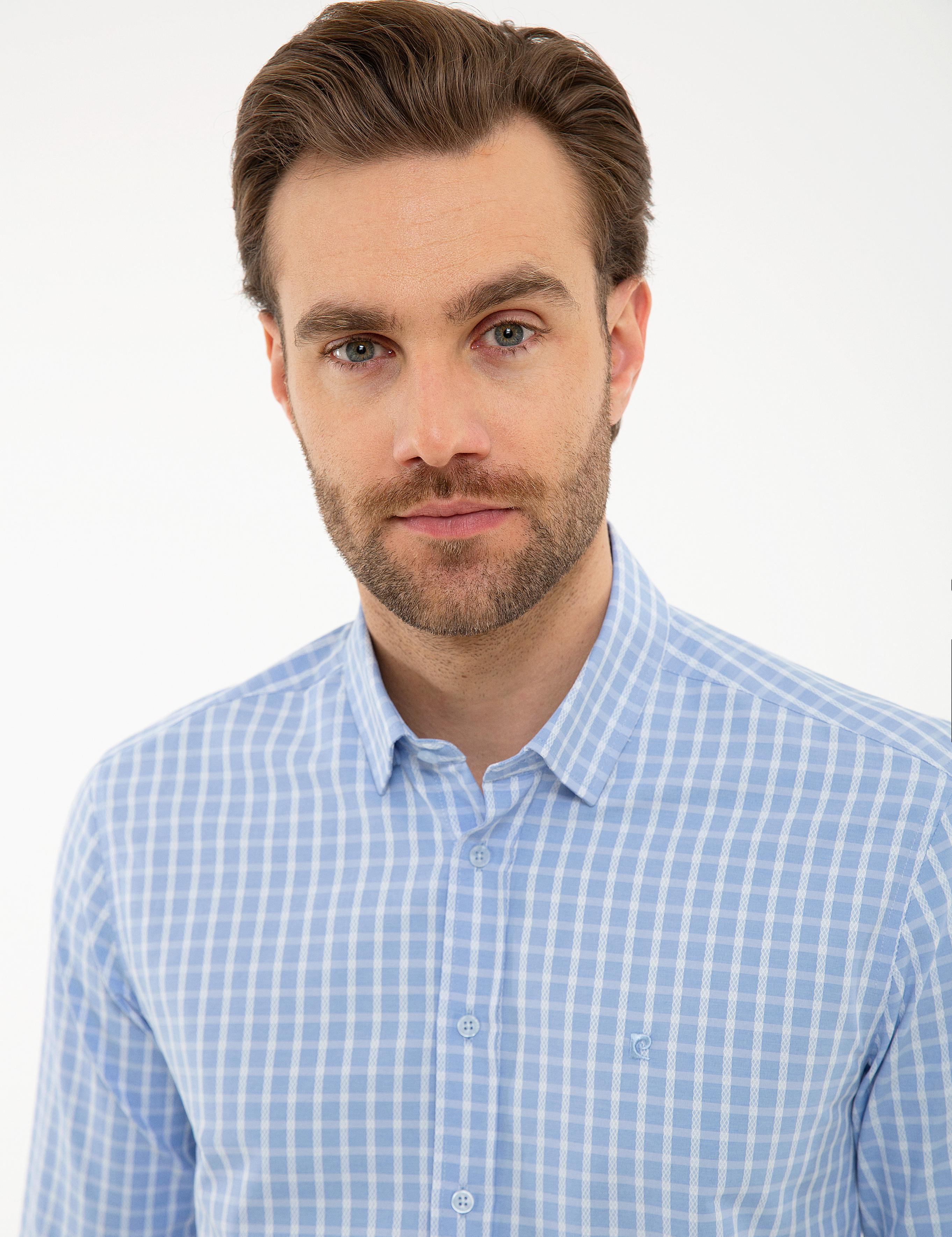 Mavi Slim Fit Gömlek